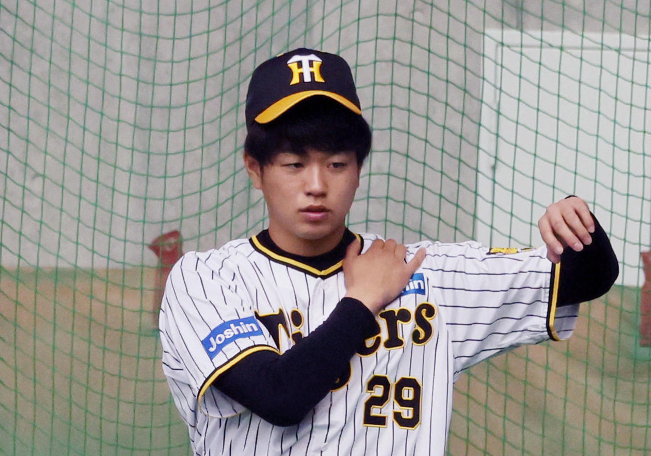 阪神高橋遥人（2023年2月2日撮影）