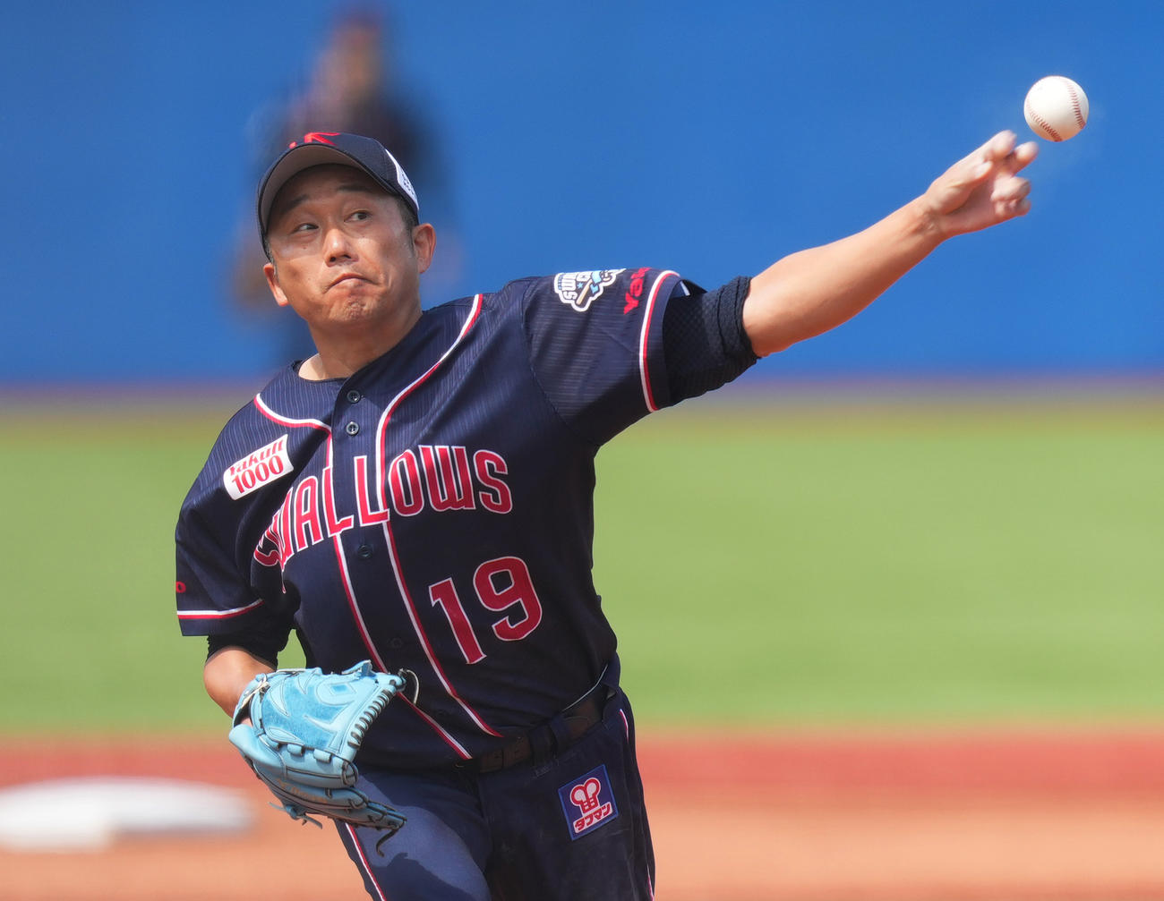 ヤクルト対オリックス　ヤクルト先発の石川（撮影・菅敏）