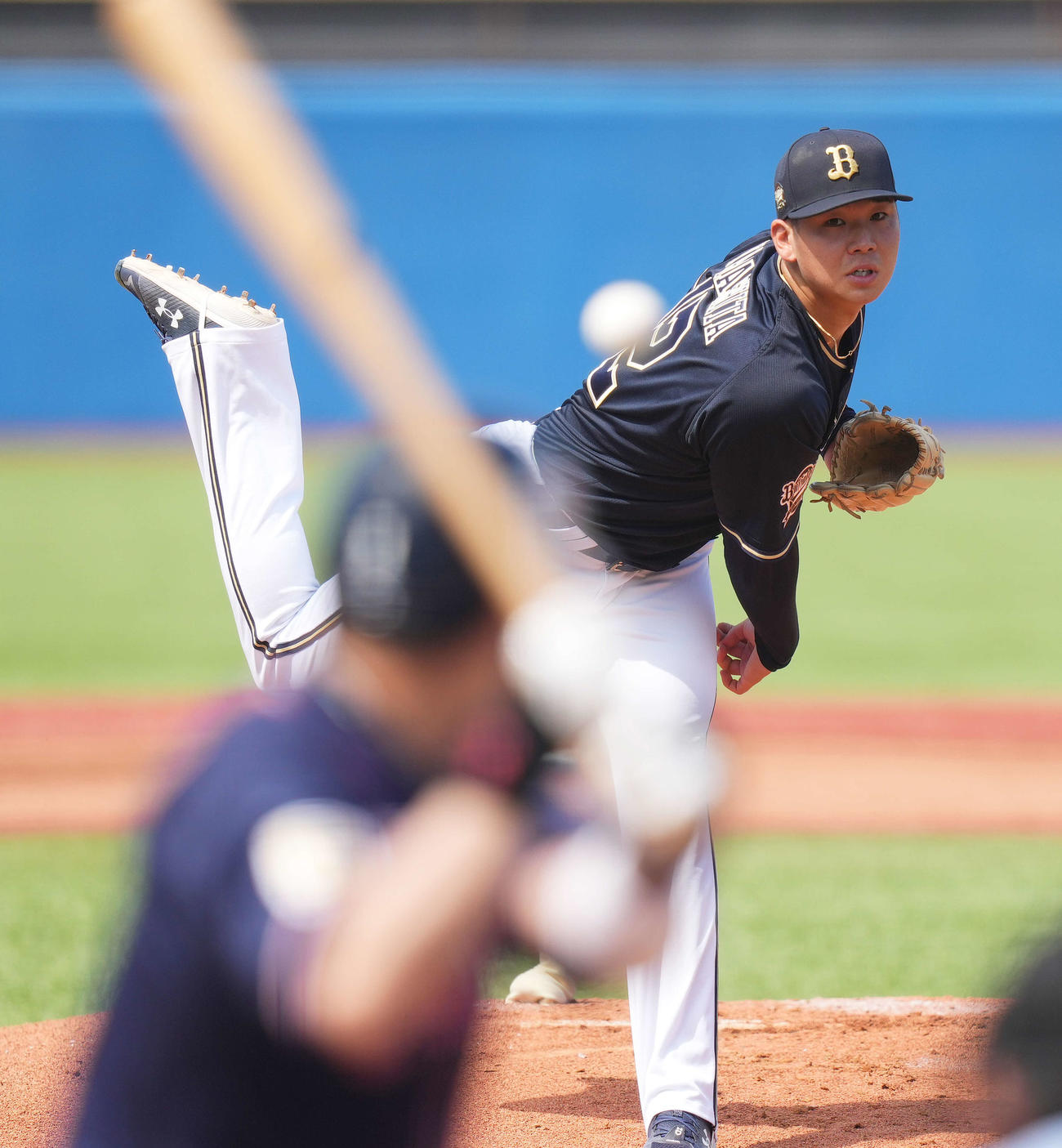 ヤクルト対オリックス　5回3失点で今季6勝目を挙げたオリックス山下（撮影・菅敏）