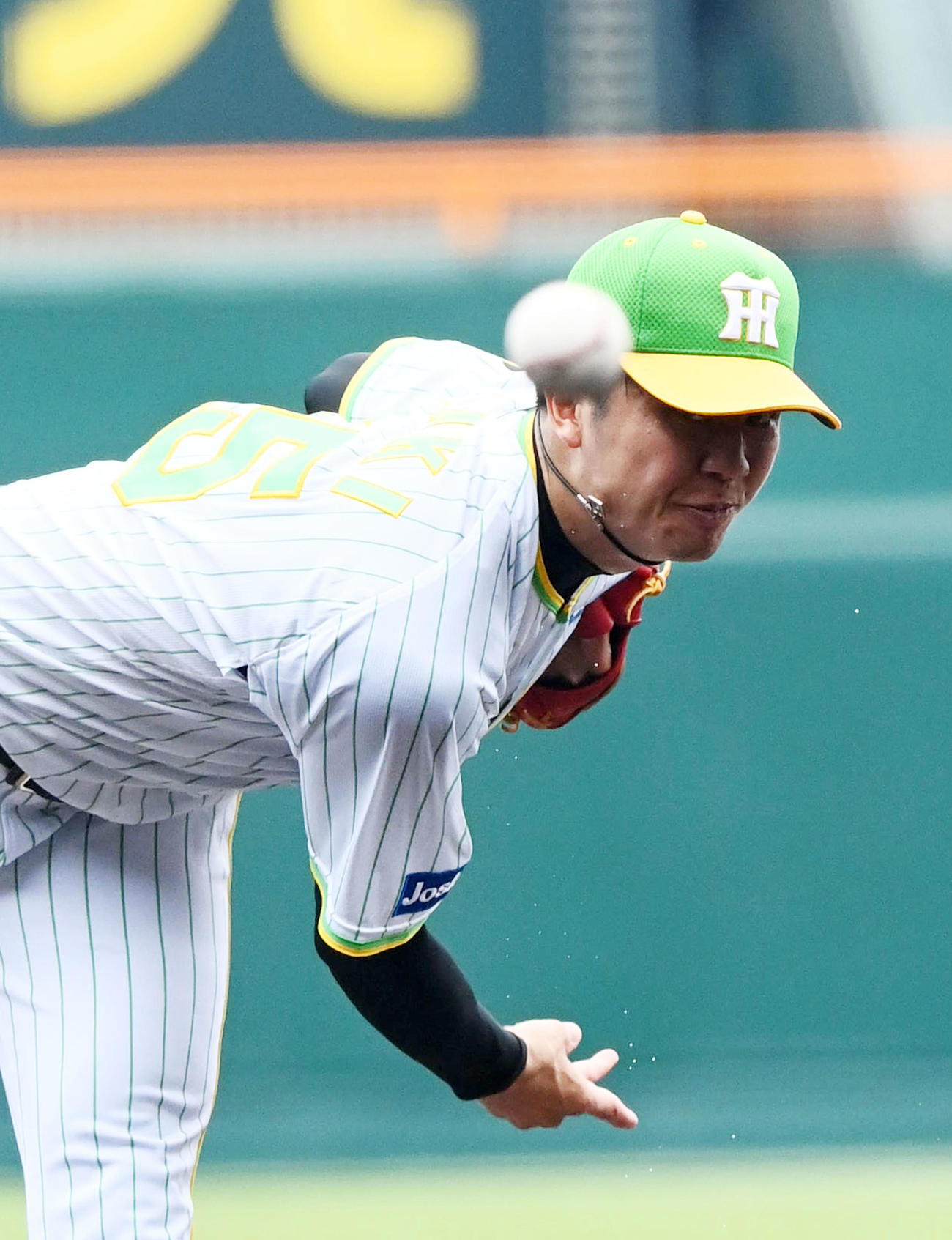 阪神対ソフトバンク　阪神先発の才木（撮影・前岡正明）