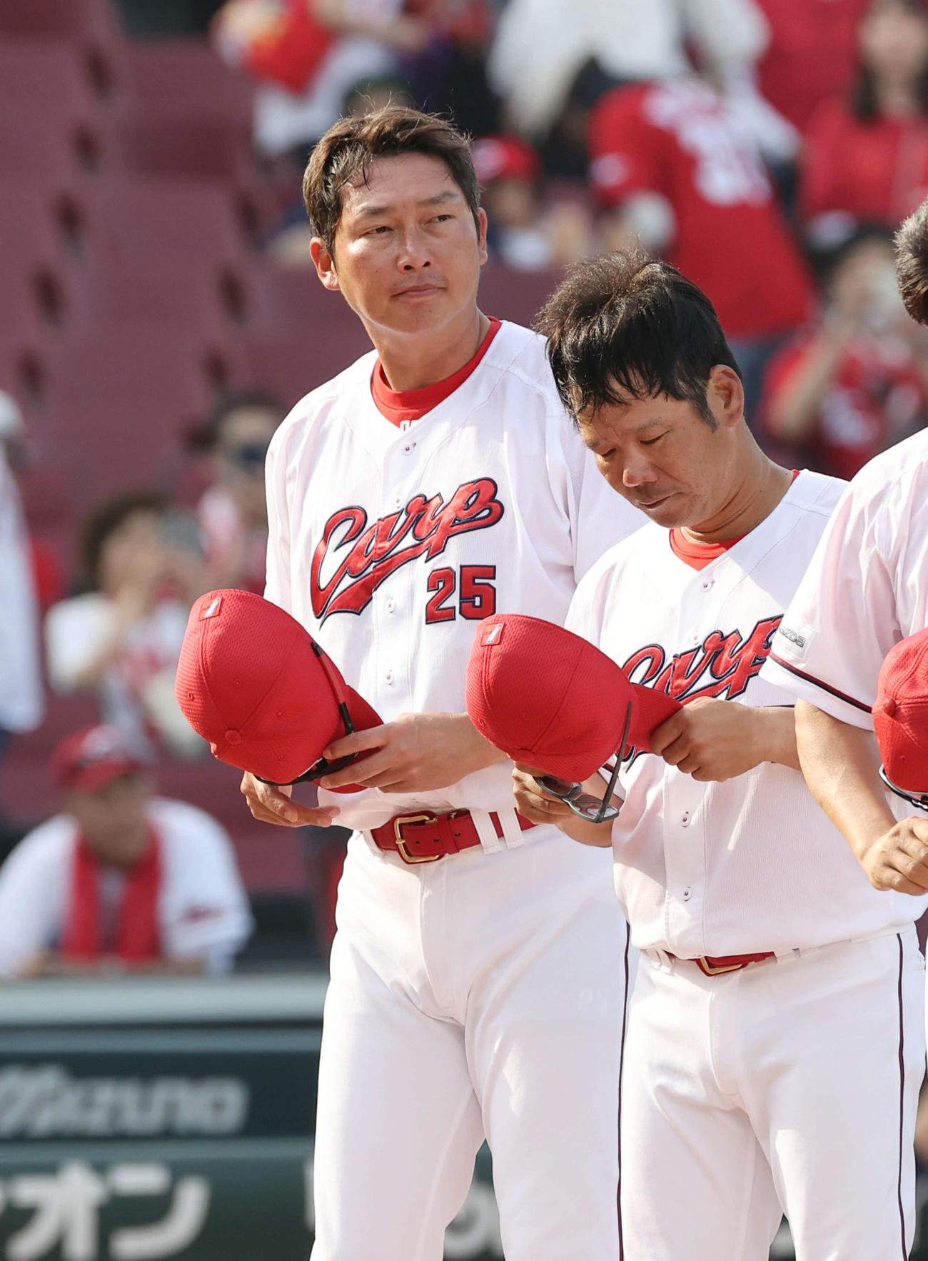広島対西武　敗れた広島新井監督（撮影・加藤孝規）