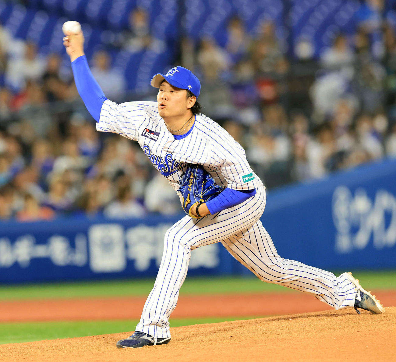 DeNA上茶谷大河（2023年6月5日撮影）
