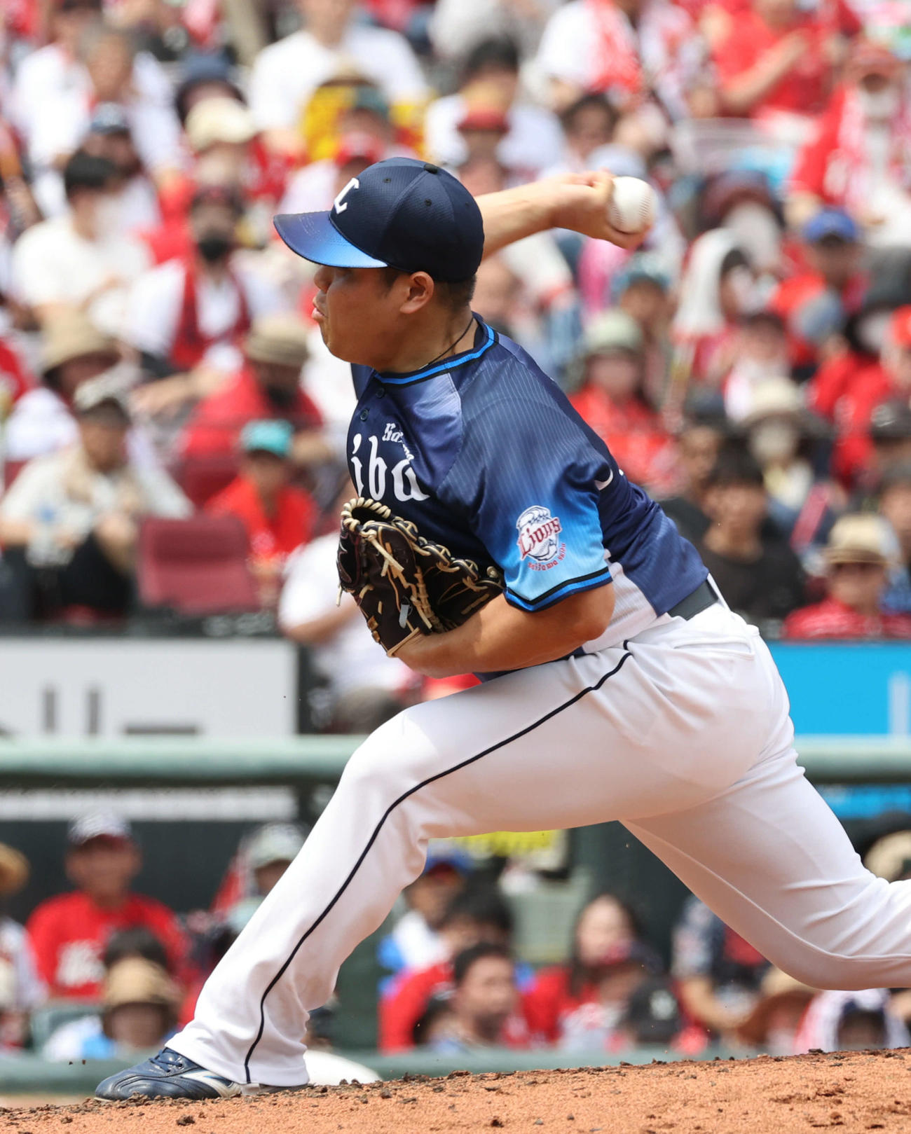広島対西武　西武先発の平良（撮影・加藤孝規）