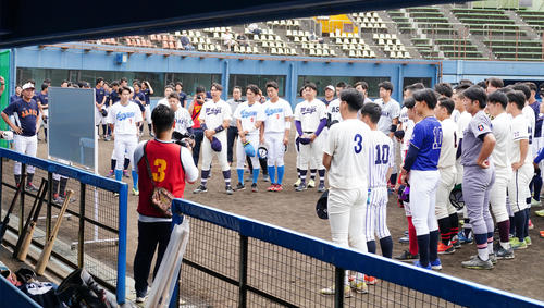 侍ジャパン大学日本代表選考合宿の最終日に臨む選手たち(撮影・江口和貴)