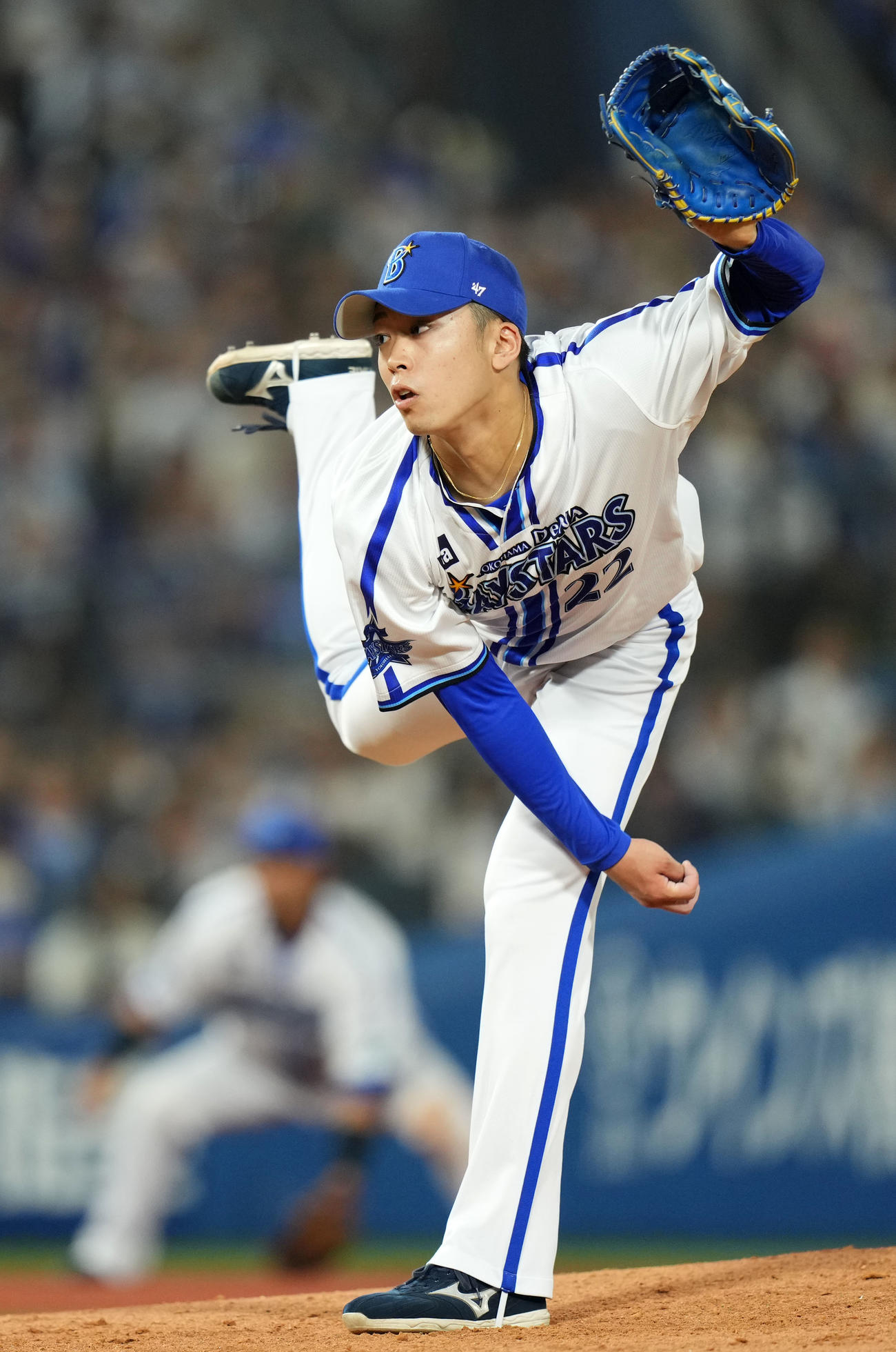 DeNA対日本ハム　6回表から登板したDeNA入江（撮影・横山健太）