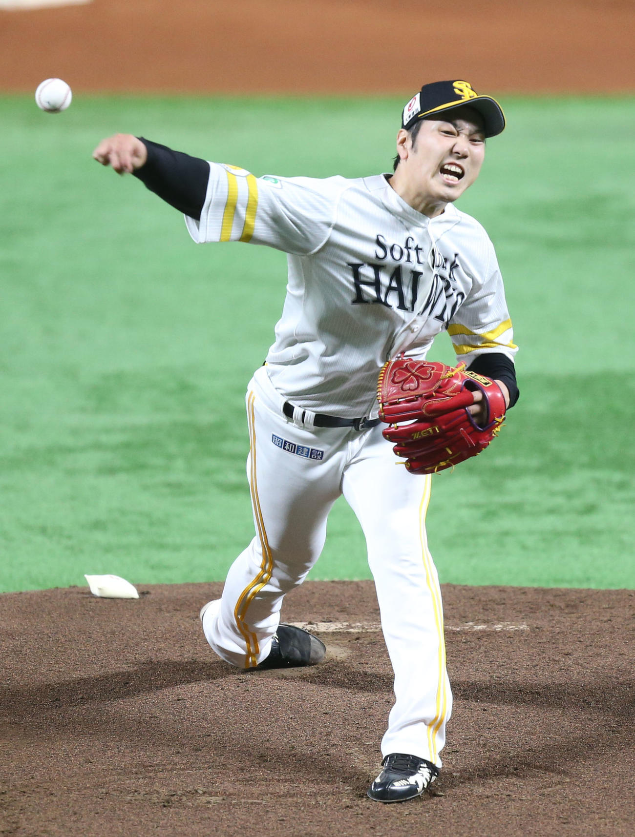ソフトバンク石川柊太（2023年5月19日撮影）