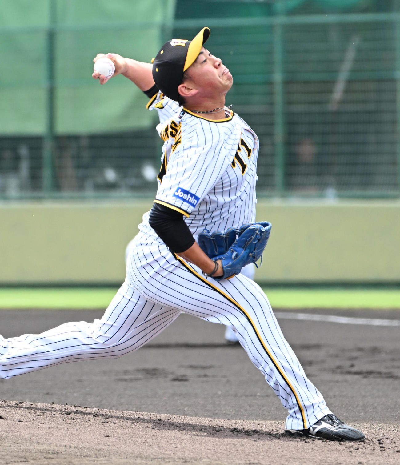 阪神対オリックス　阪神先発の桐敷（撮影・石井愛子）