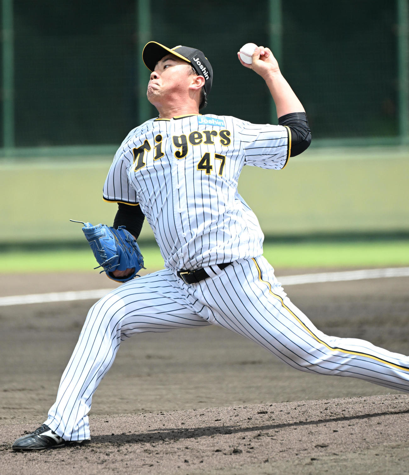 阪神対オリックス　阪神先発の桐敷（撮影・石井愛子）