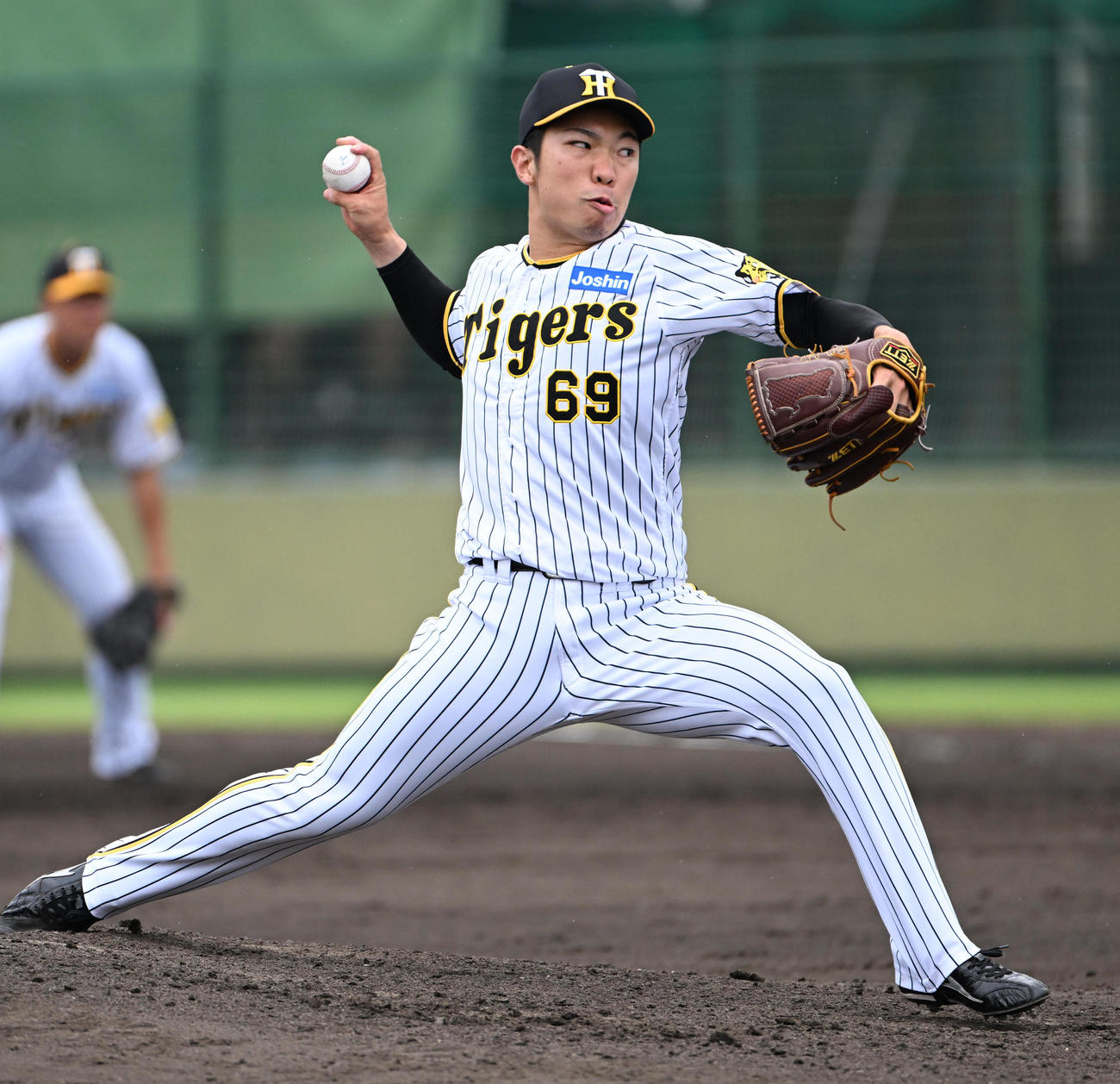 阪神対オリックス　8回表オリックス、力投する石井（撮影・石井愛子）