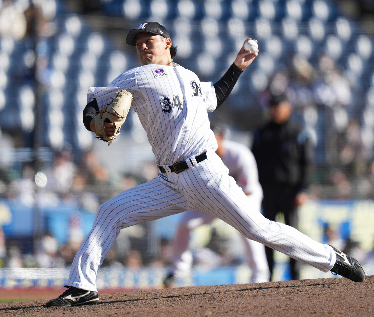 ロッテ高野脩汰（2023年3月19日撮影）