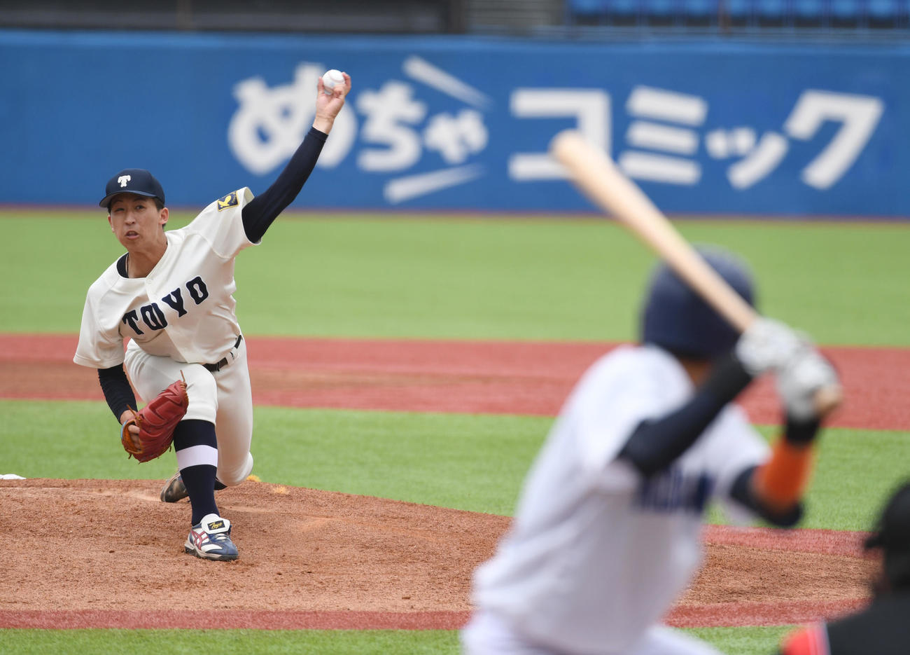 駒大対東洋大　先発した東洋大・細野（撮影・柴田隆二）