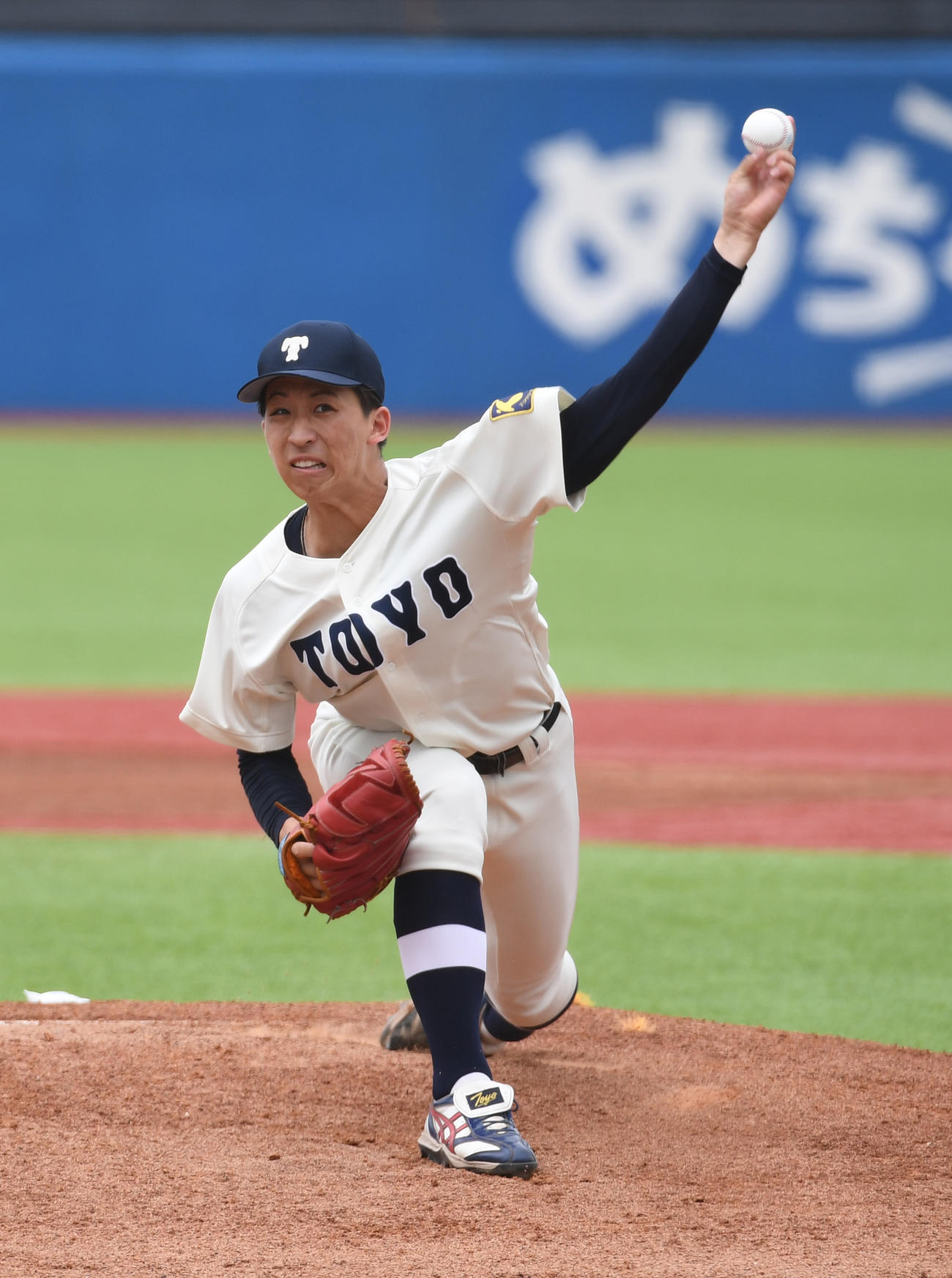 駒大対東洋大　先発した東洋大・細野（撮影・柴田隆二）