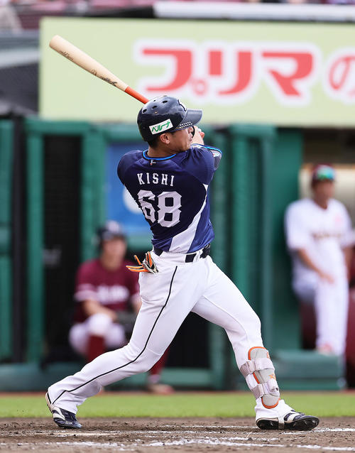 動画】西武岸潤一郎が左越え本塁打 風を切り裂く先制点 - プロ野球