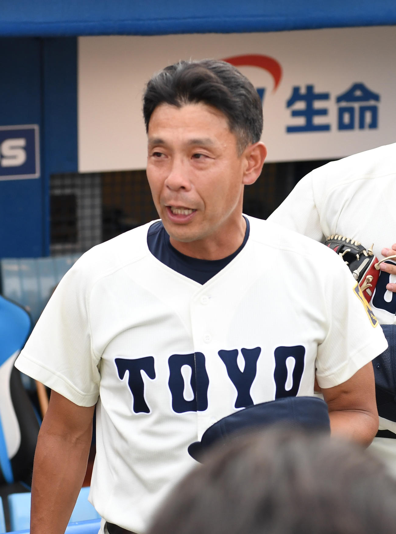 駒大を破り1部昇格を決めた東洋大・井上監督（撮影・柴田隆二）