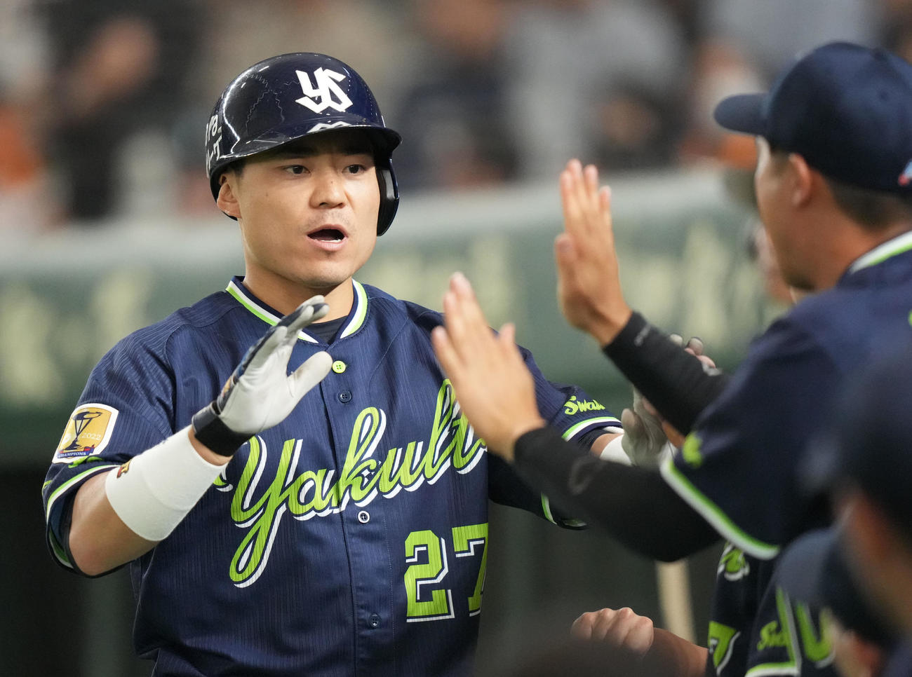 ヤクルト中村悠平（2023年5月4日撮影）