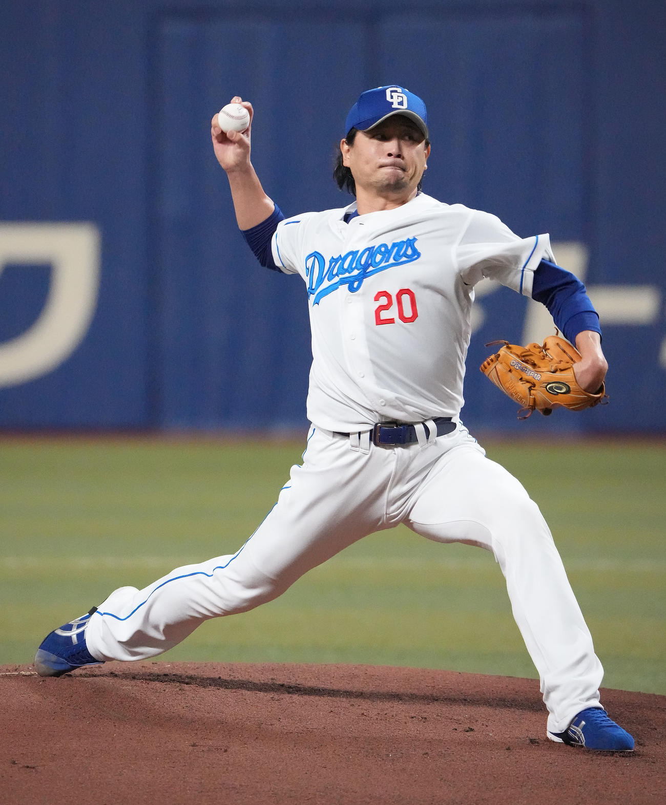 中日対ヤクルト　6回1失点で3勝目を挙げた中日涌井（撮影・森本幸一）