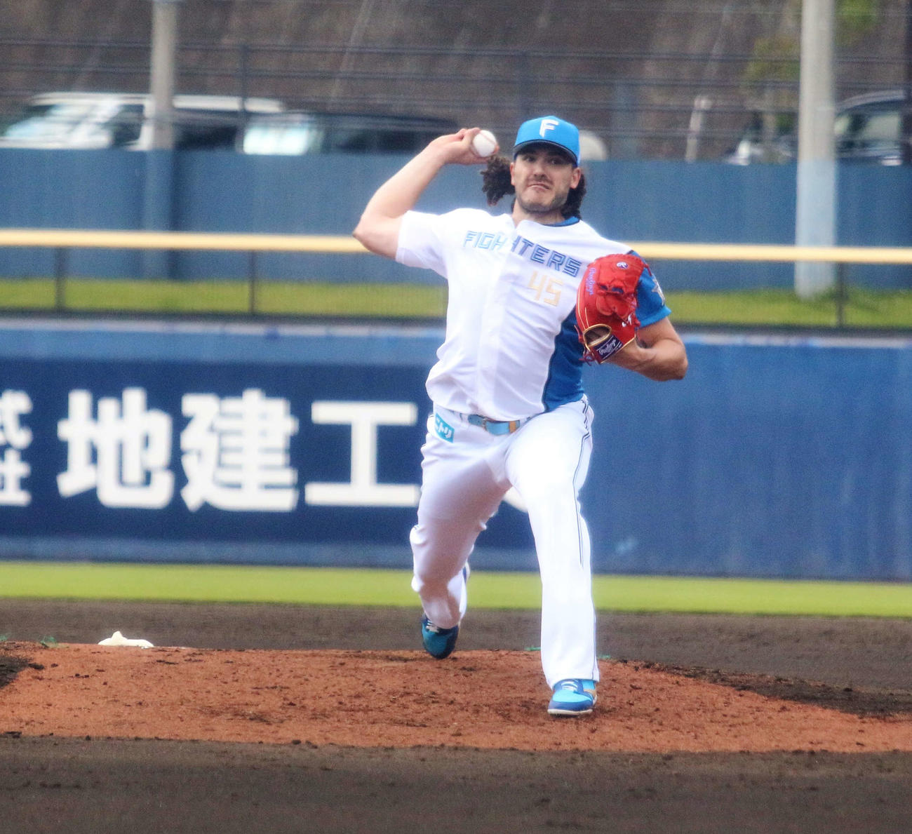 日本ハム対DeNA　故障から実戦復帰した日本ハムのポンセ（撮影・木下大輔）
