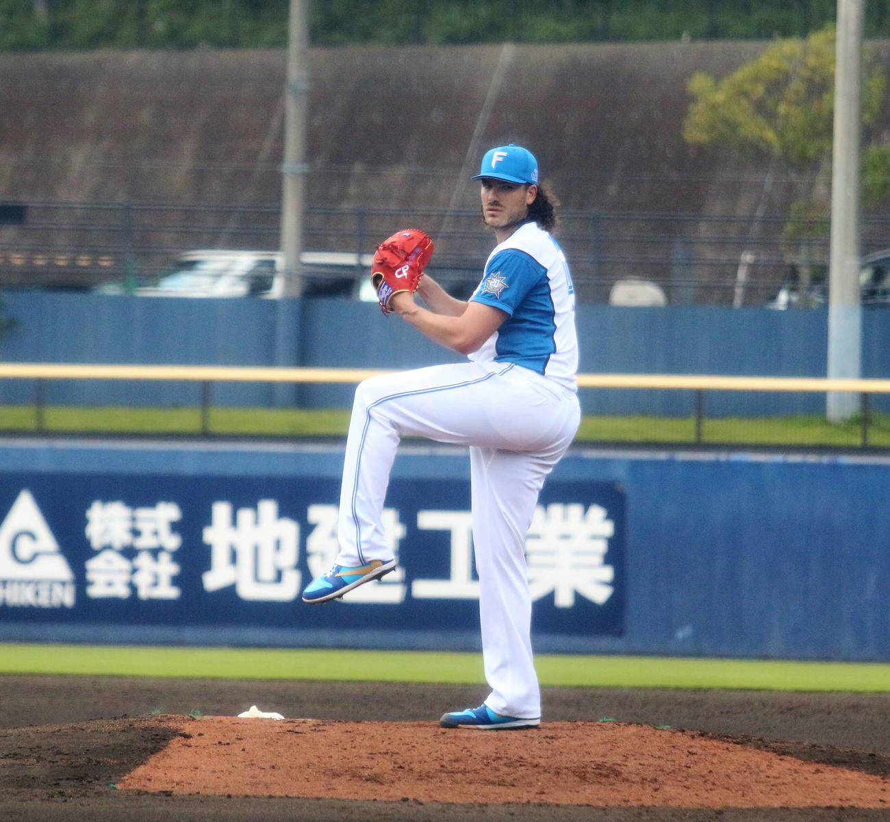 日本ハム対DeNA　故障から実戦復帰した日本ハムのポンセ（撮影・木下大輔）