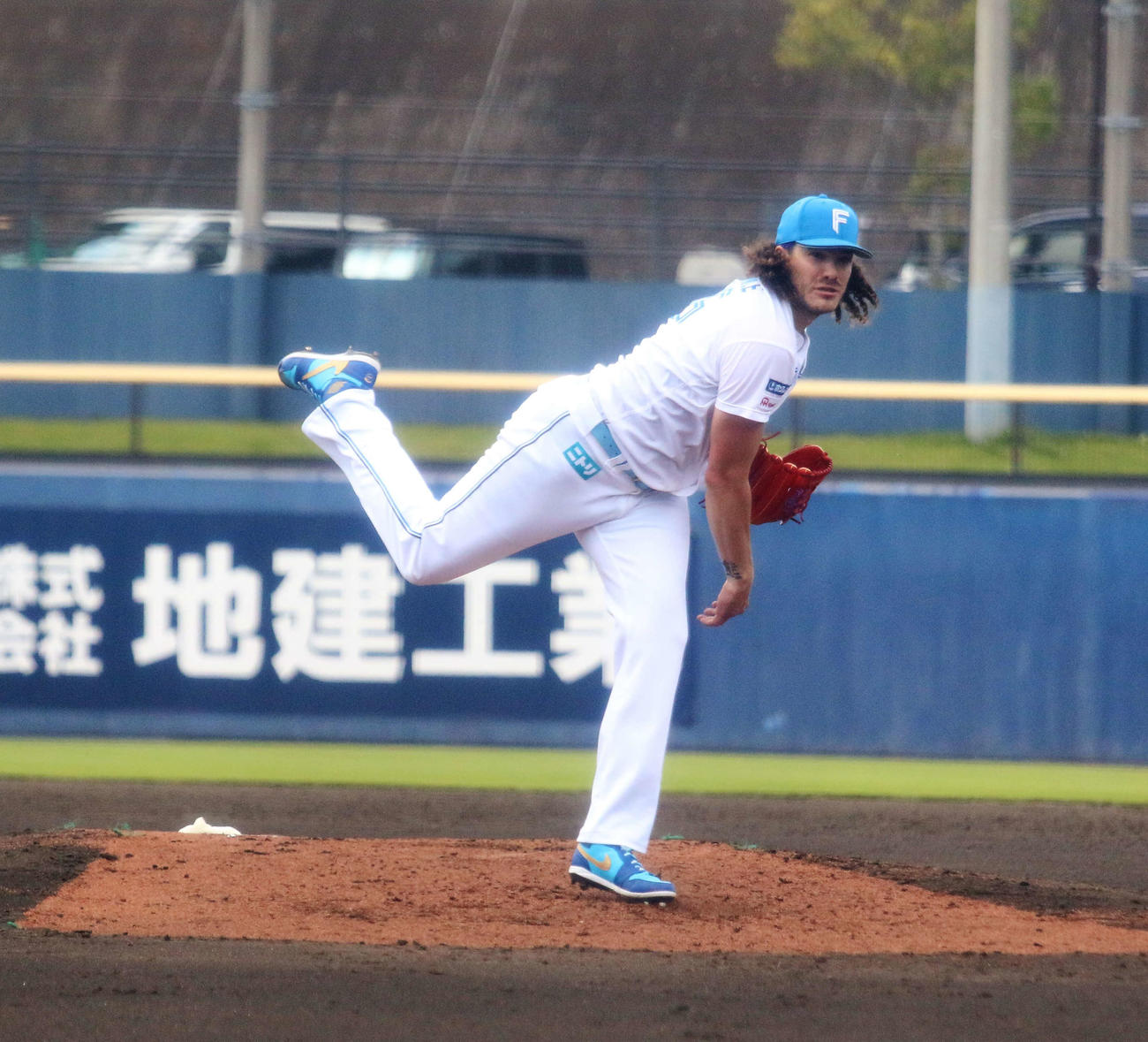 日本ハム対DeNA　故障から実戦復帰した日本ハムのポンセ（撮影・木下大輔）