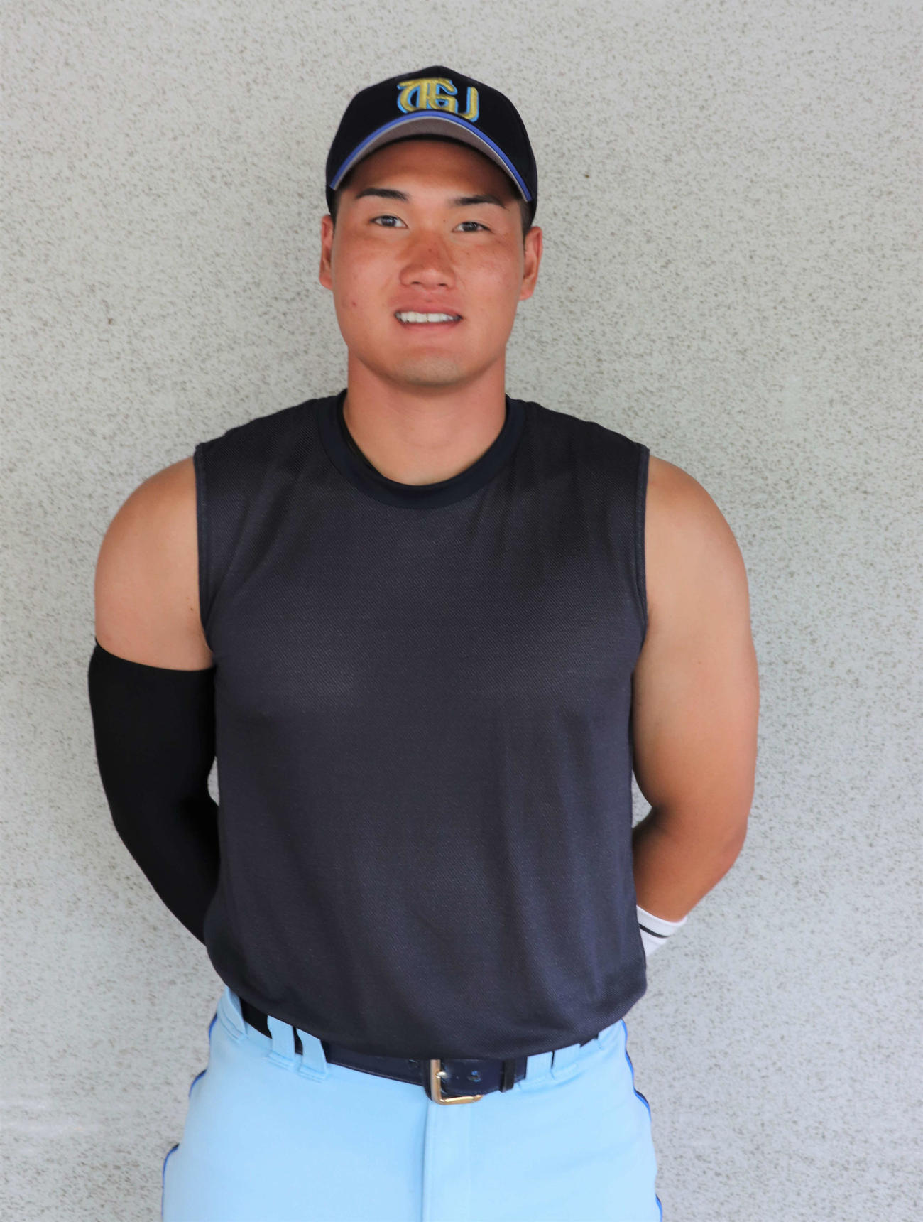 近畿学生選抜対阪神大学選抜　近畿学生選抜の田中大聖（撮影・中島麗）