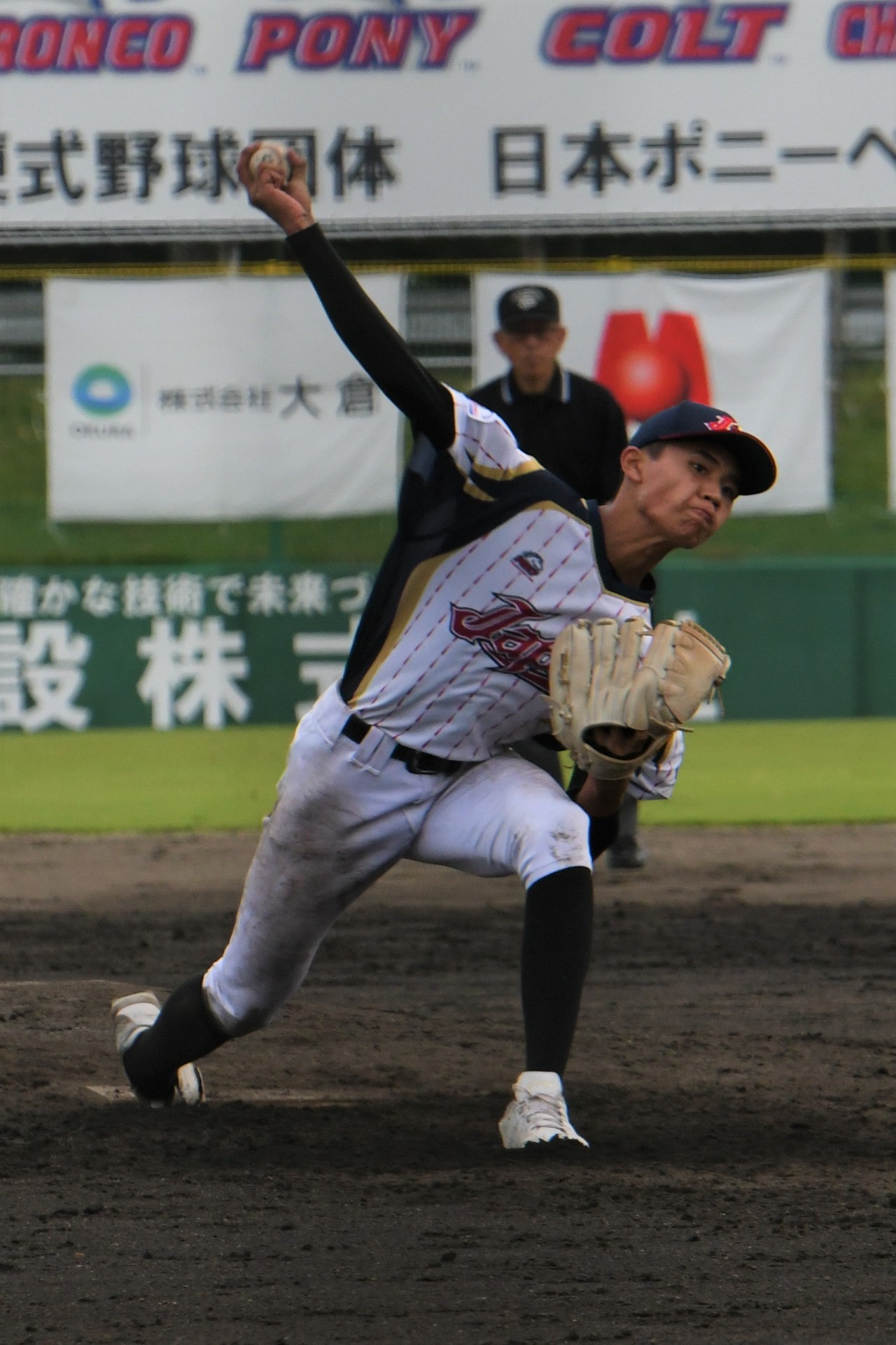 フィリピン戦に先発したポニー日本代表の東浜成和