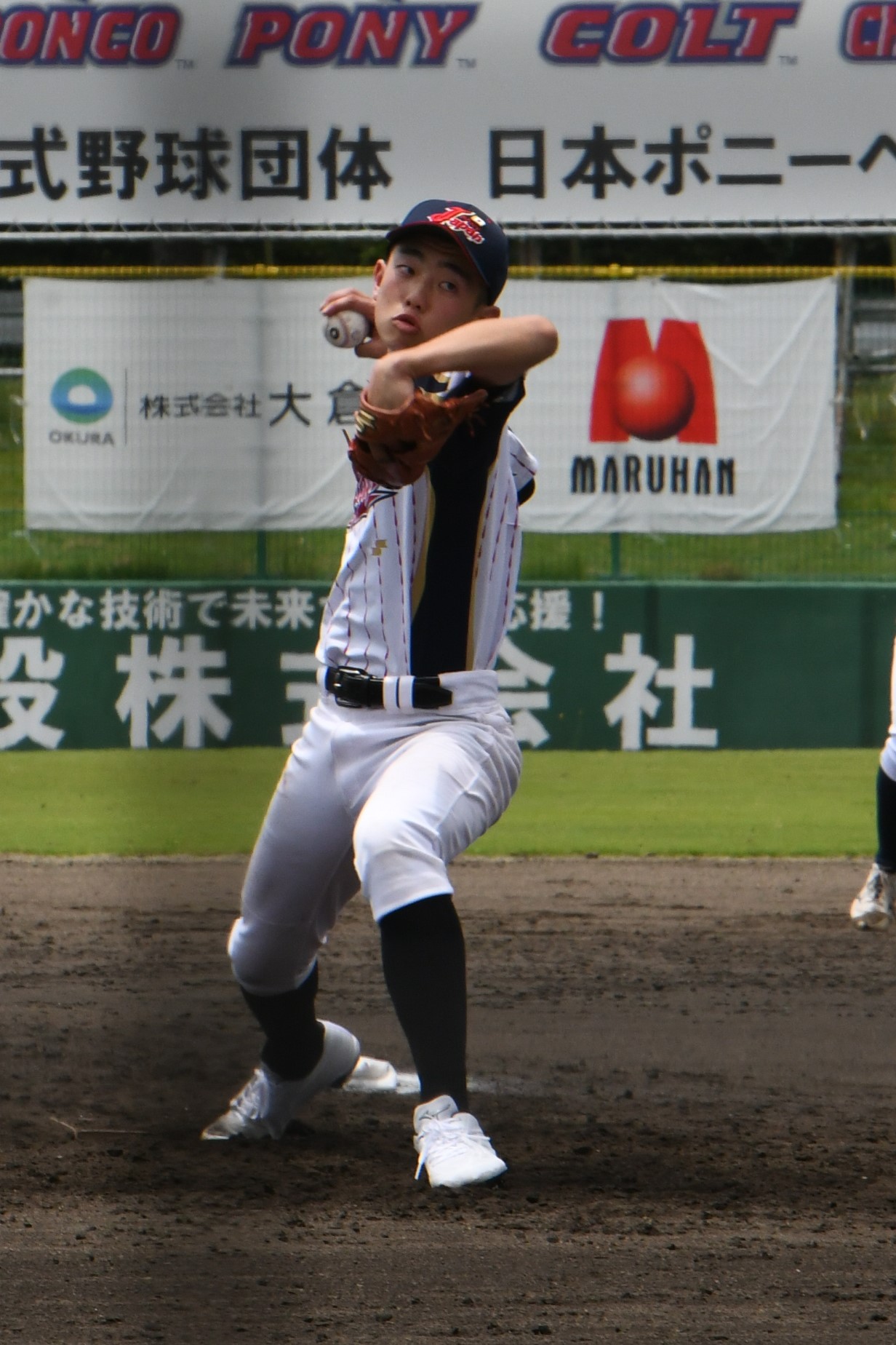 フィリピン戦の2番手大竹晴也は4連続奪三振（撮影・久我悟）