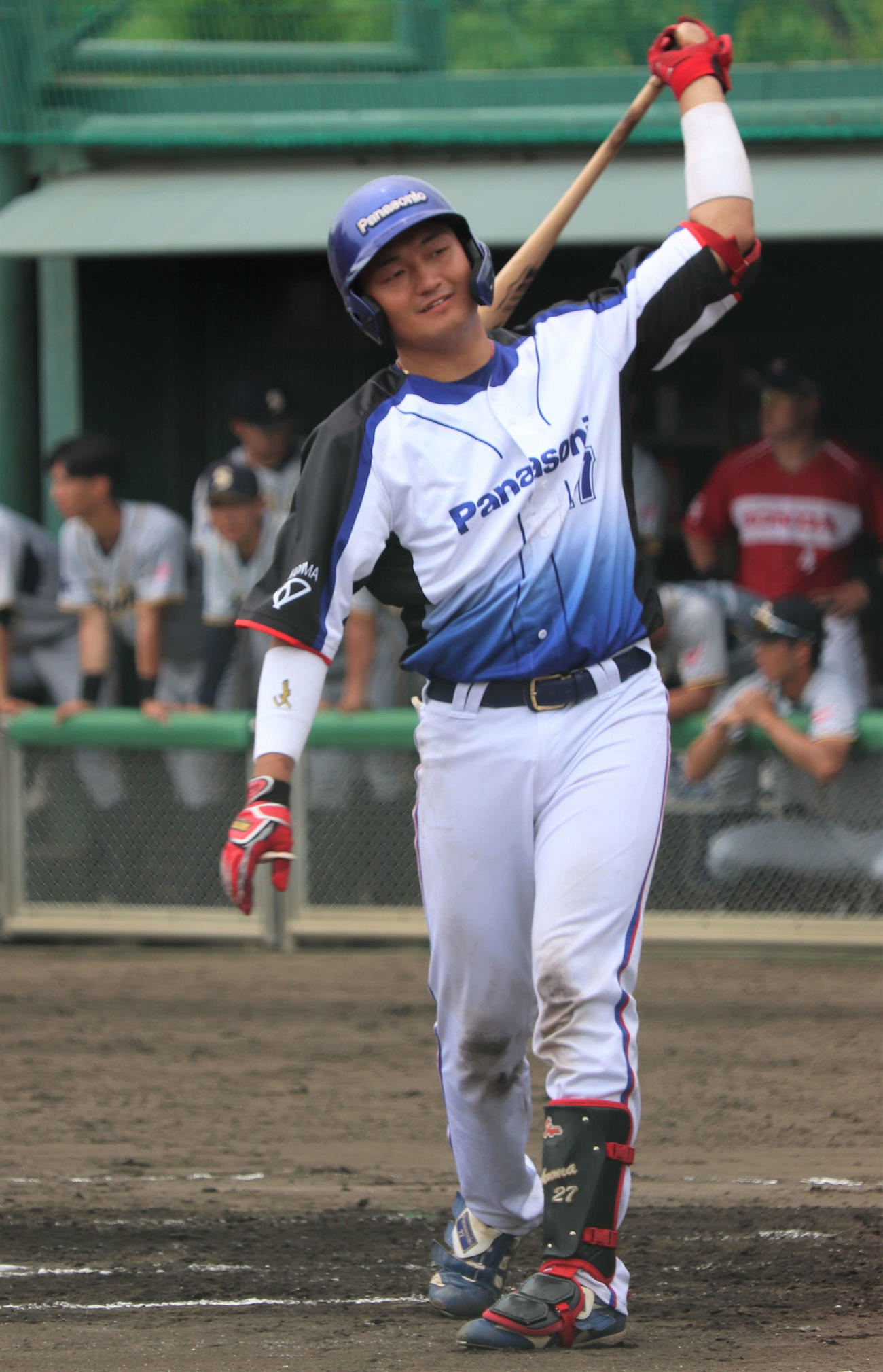 西濃運輸対パナソニック　5番捕手で出場した、久保田拓真選手（23＝関大）（撮影・中島麗）