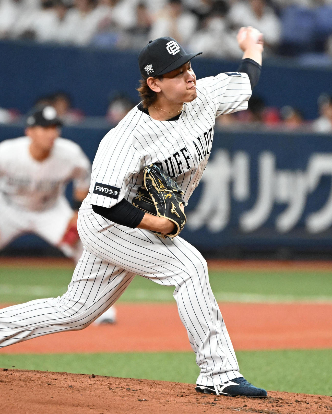 オリックス先発の宮城（撮影・石井愛子）＝2023年6月27日、京ラドーム大阪