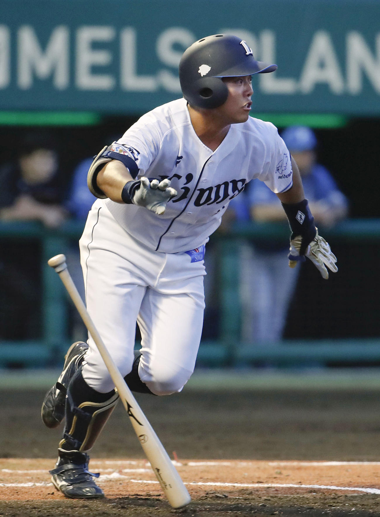 3回西武無死、蛭間が3試合連続安打となる右前打を放つ（共同）