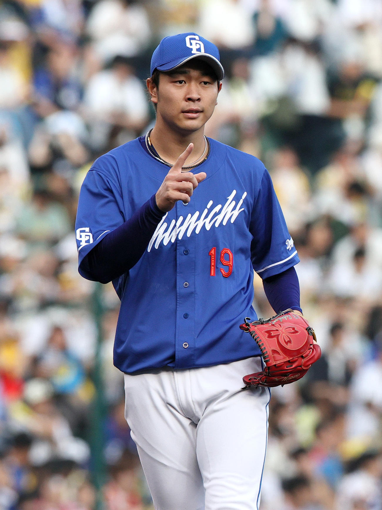 阪神対中日　中日先発の高橋宏（撮影・上山淳一）