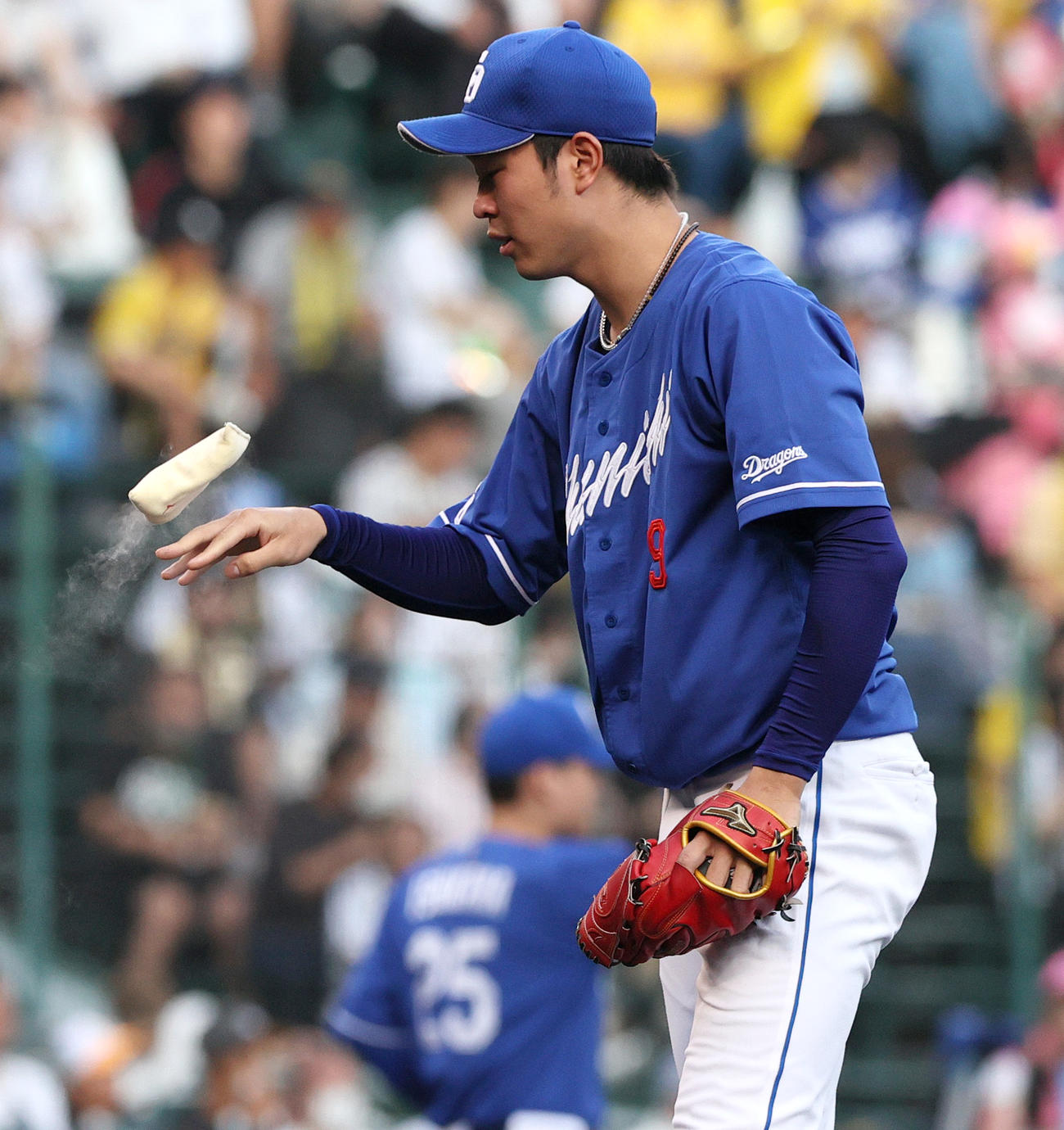 阪神対中日　中日先発の高橋宏（撮影・上山淳一）