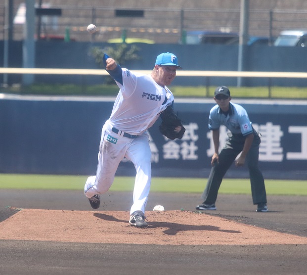 日本ハム対ロッテ　先発し力投する日本ハムのマーベル（撮影・永野高輔）