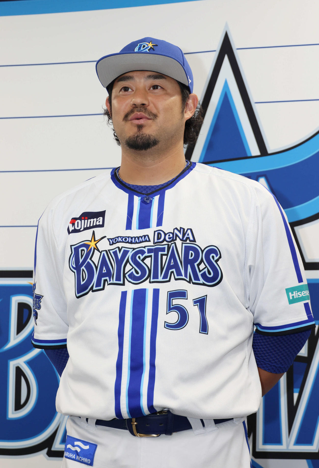 オールスターゲームDeNA選手間投票会見　会見する宮崎（撮影・加藤孝規）