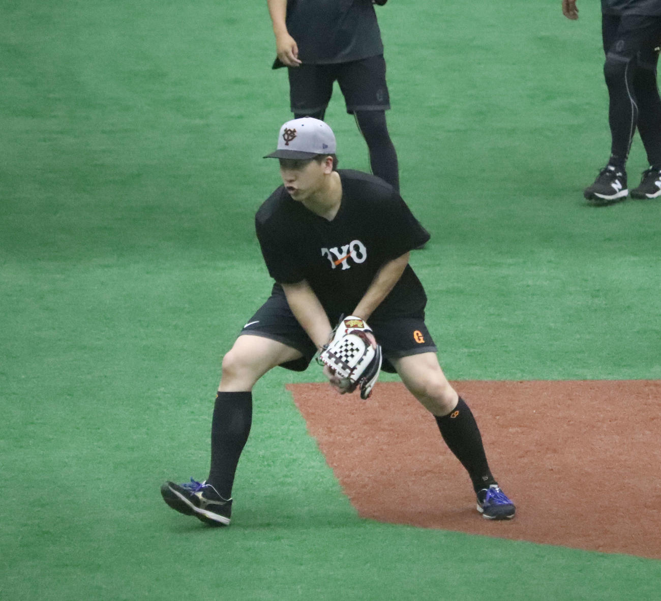 ジャイアンツ球場の故障班に合流した巨人大勢（撮影・小早川宗一郎）