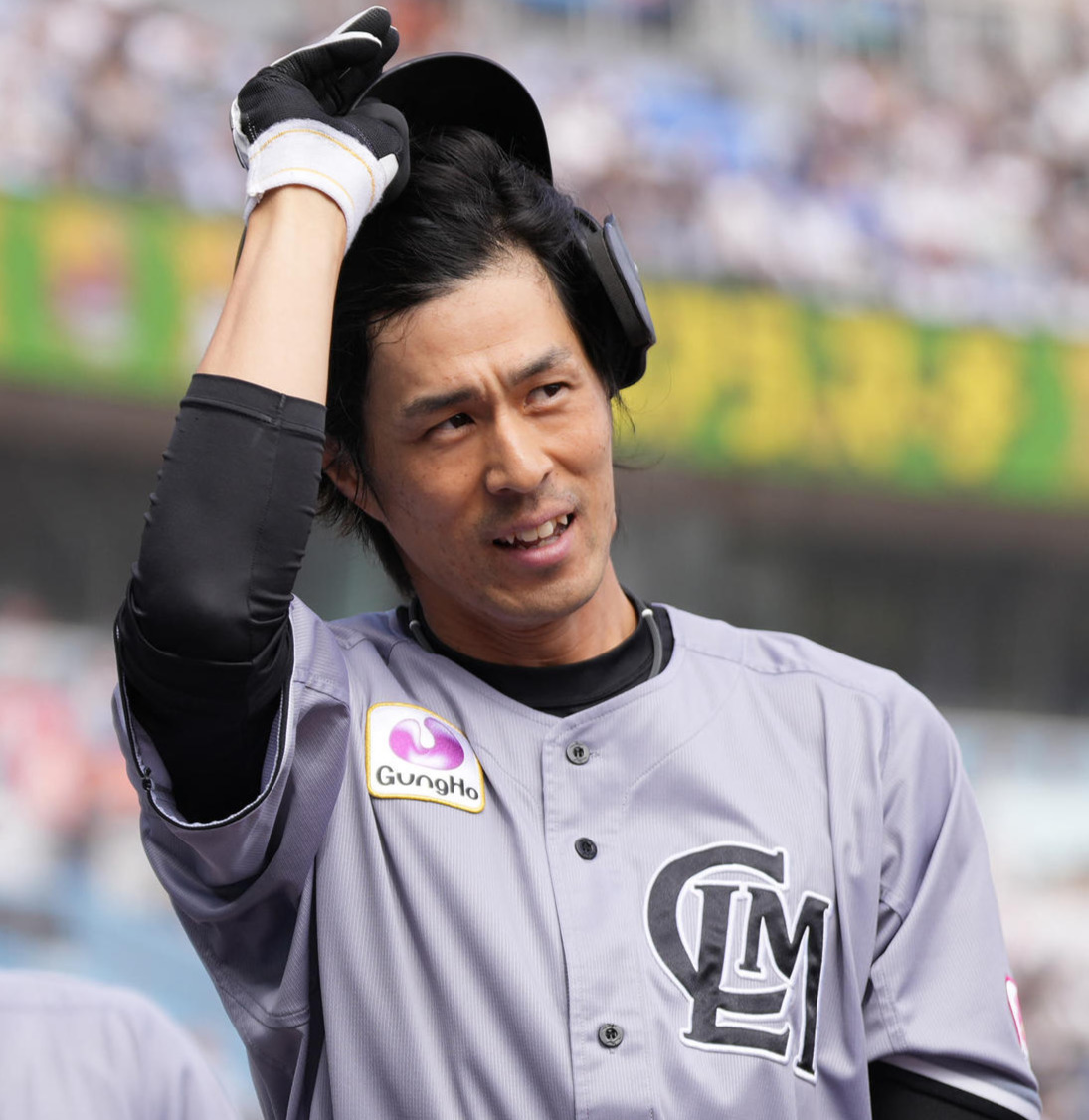 ロッテ岡大海（2023年7月1日撮影）