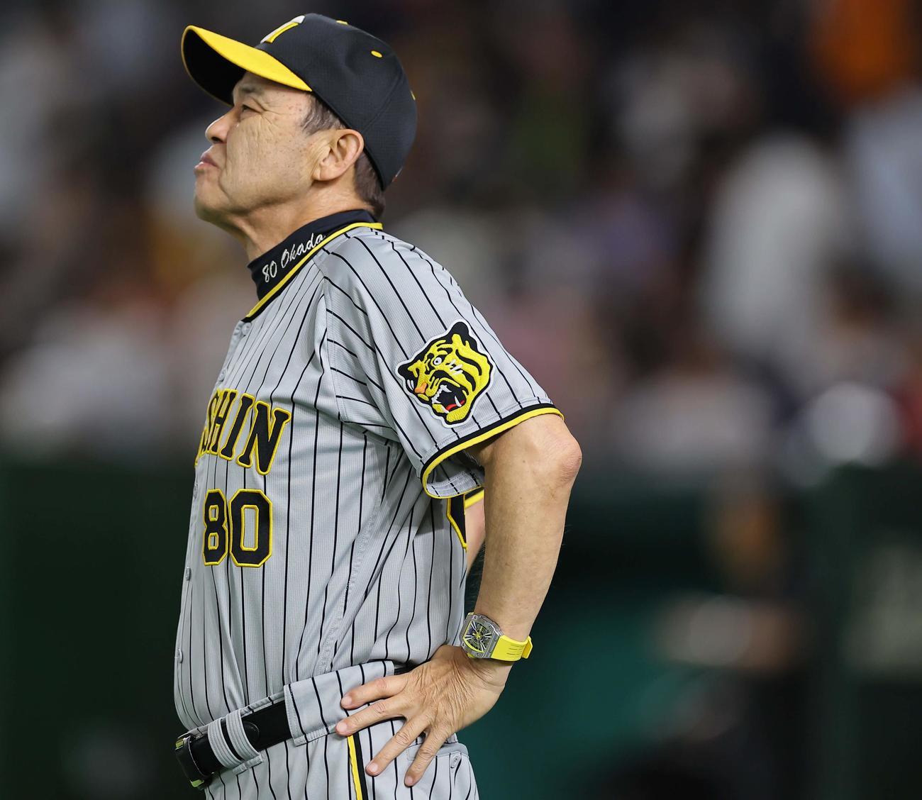 阪神岡田監督（2023年7月2日撮影）