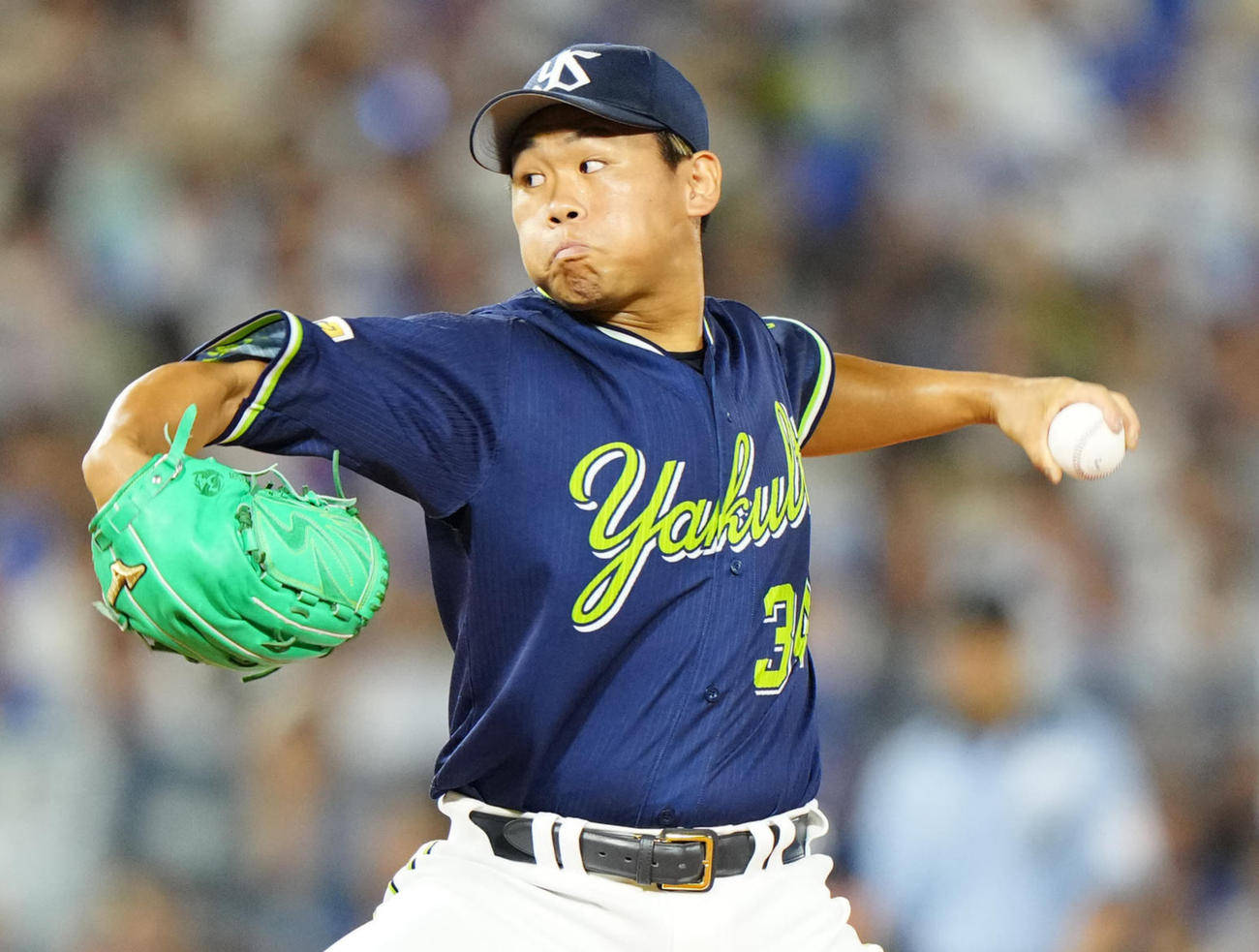 ヤクルト田口麗斗（2023年7月4日撮影）