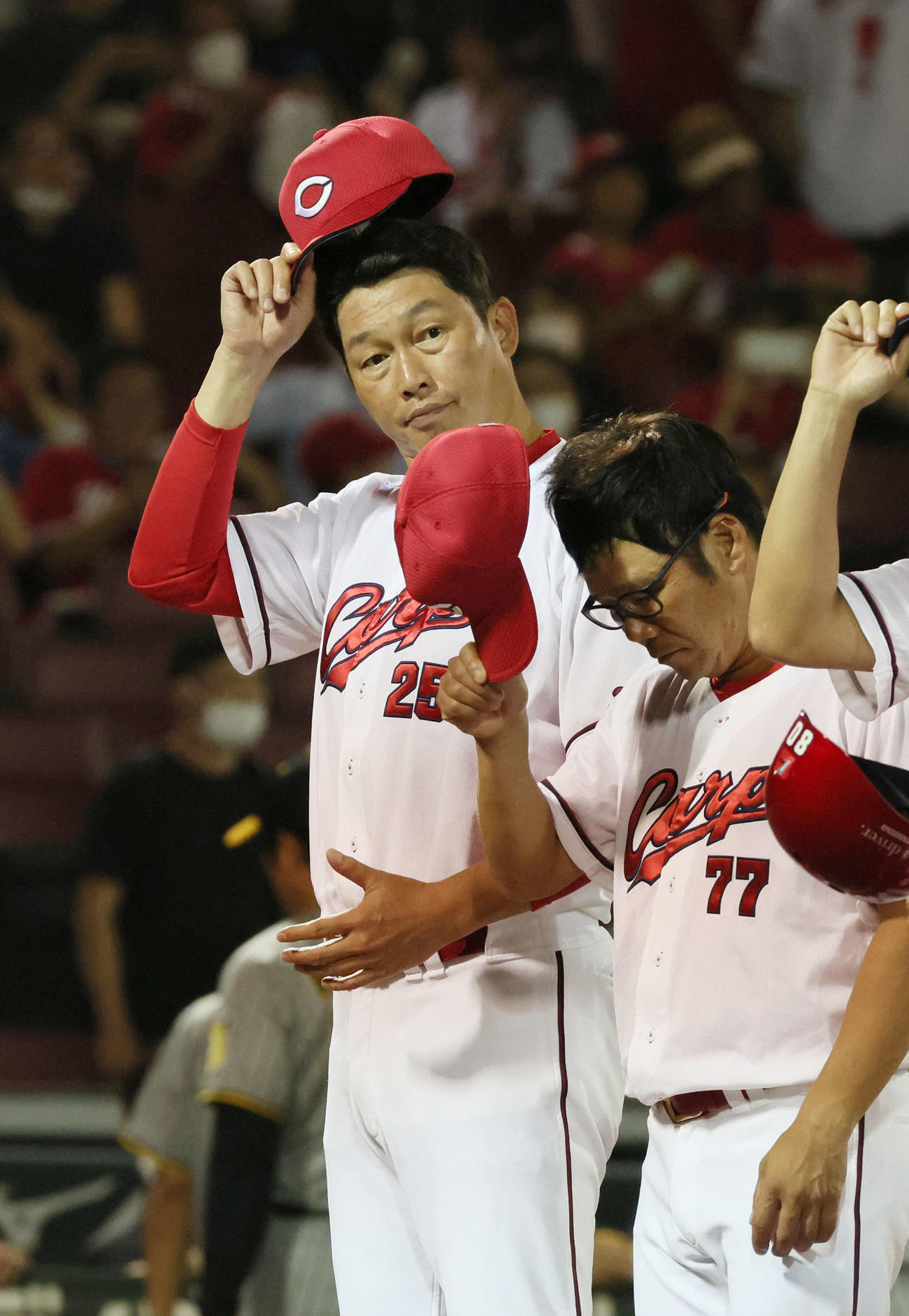 広島対阪神　敗れた新井監督（撮影・加藤孝規）