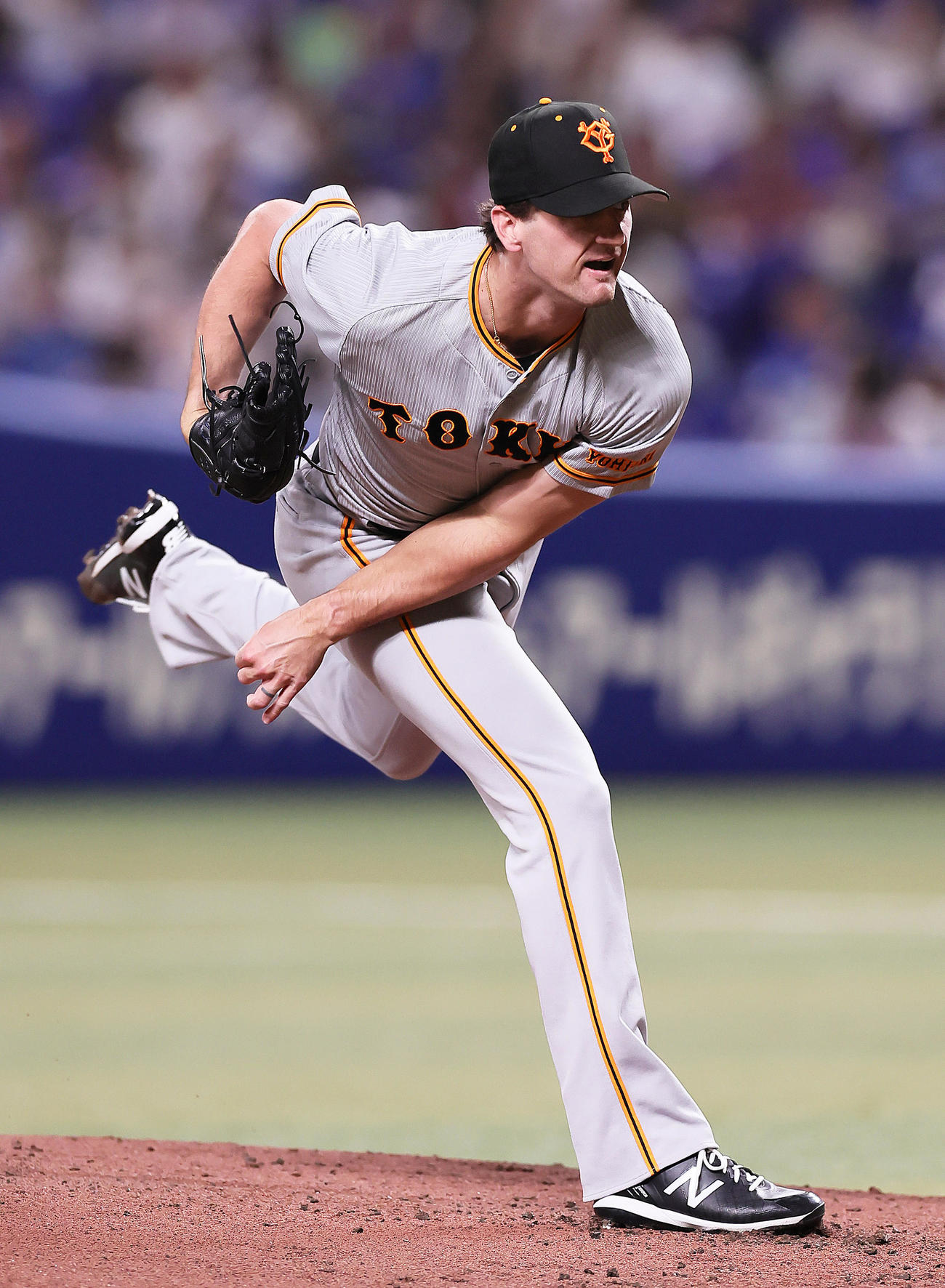 中日対巨人　巨人先発のグリフィン（撮影・足立雅史）
