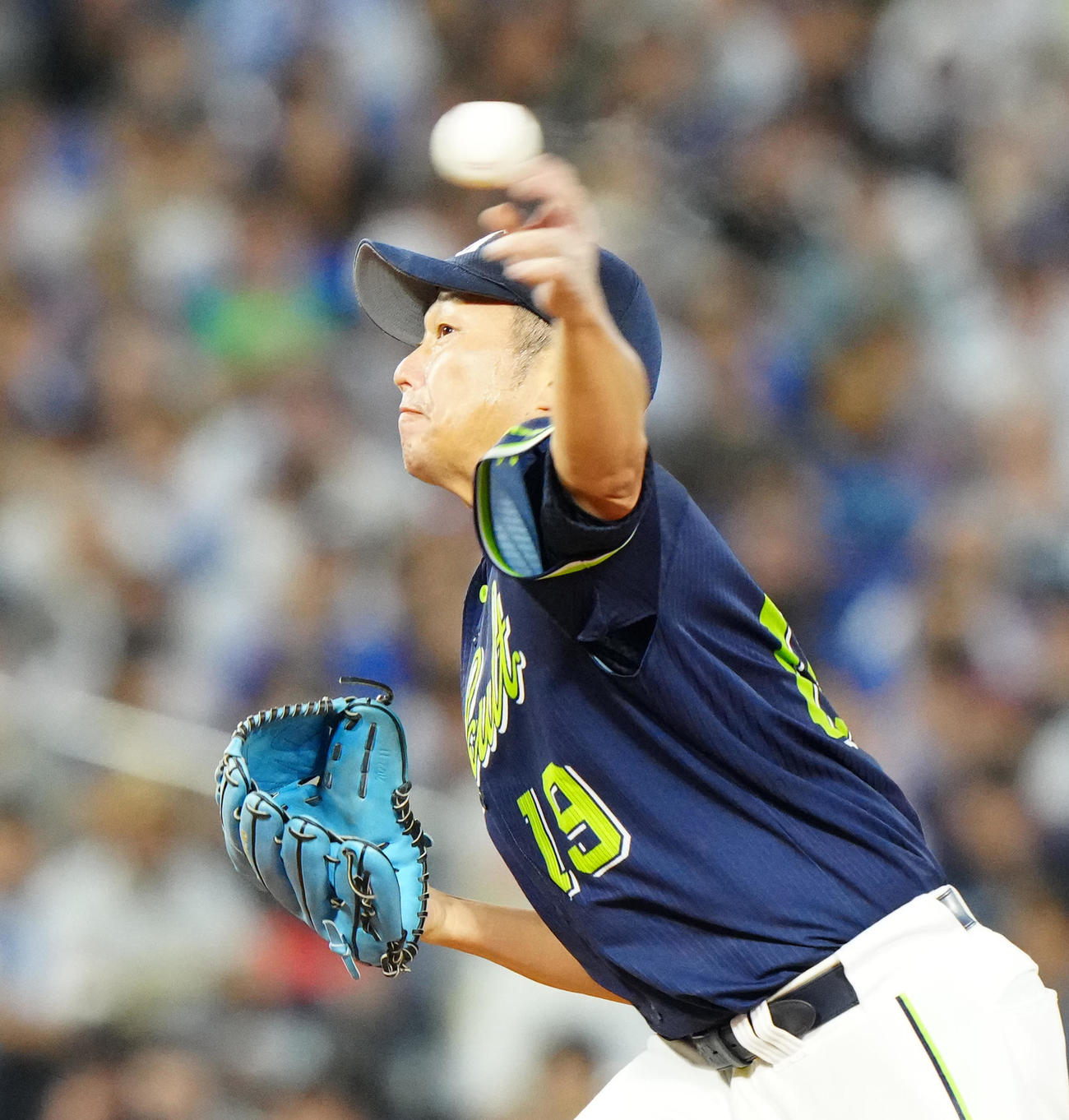 DeNA対ヤクルト　ヤクルト2番手の石川（撮影・江口和貴）