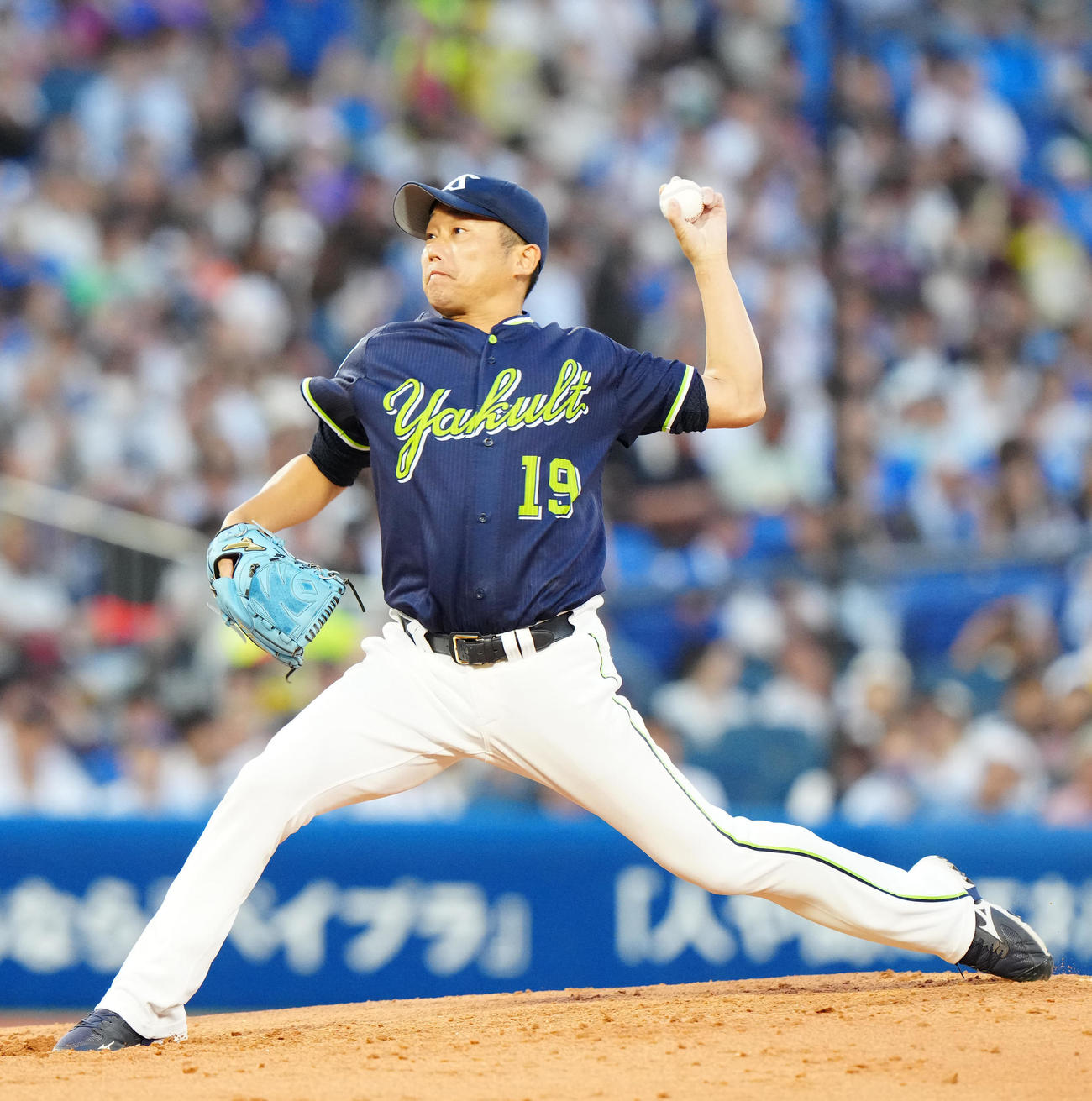 DeNA対ヤクルト　ヤクルト2番手の石川（撮影・江口和貴）
