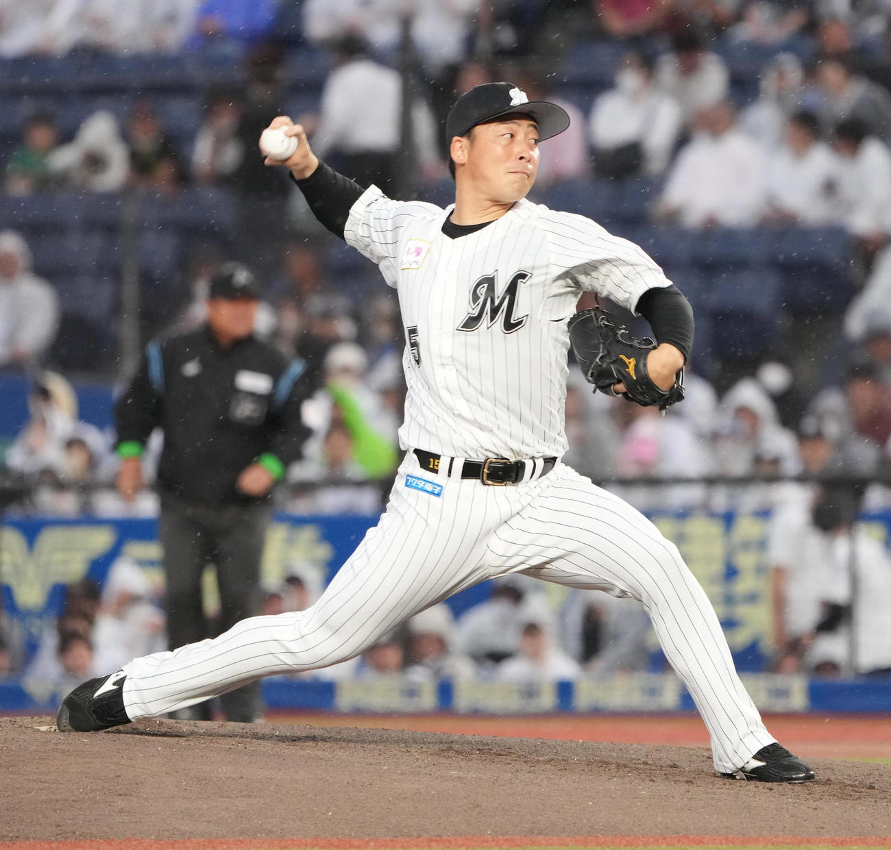 ロッテ美馬学（23年6月撮影）