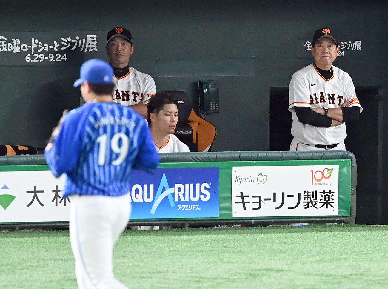 巨人対DeNA DeNAに1－0で敗れ厳しい表情の巨人原監督（撮影・たえ見朱実）