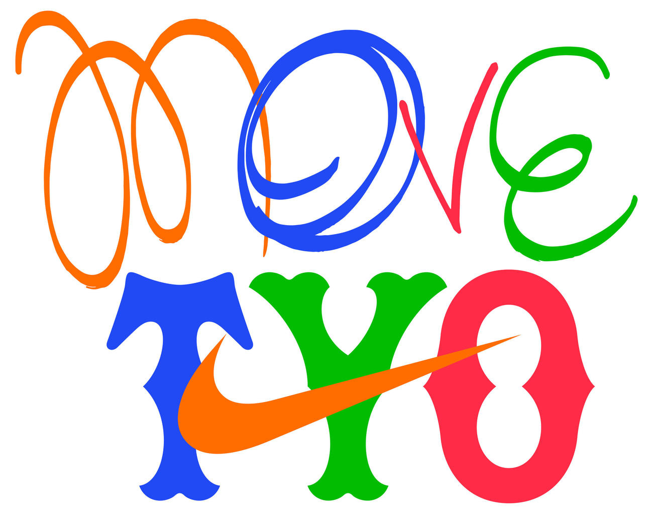巨人とナイキ社が8月9日阪神戦で開催する「MOVE TYO」のイベントロゴ（球団提供）