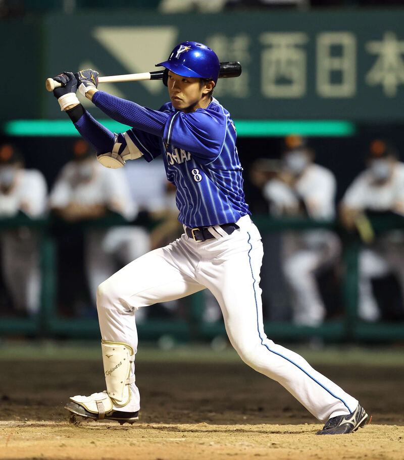 DeNA梶原昂希（2022年4月12日撮影）