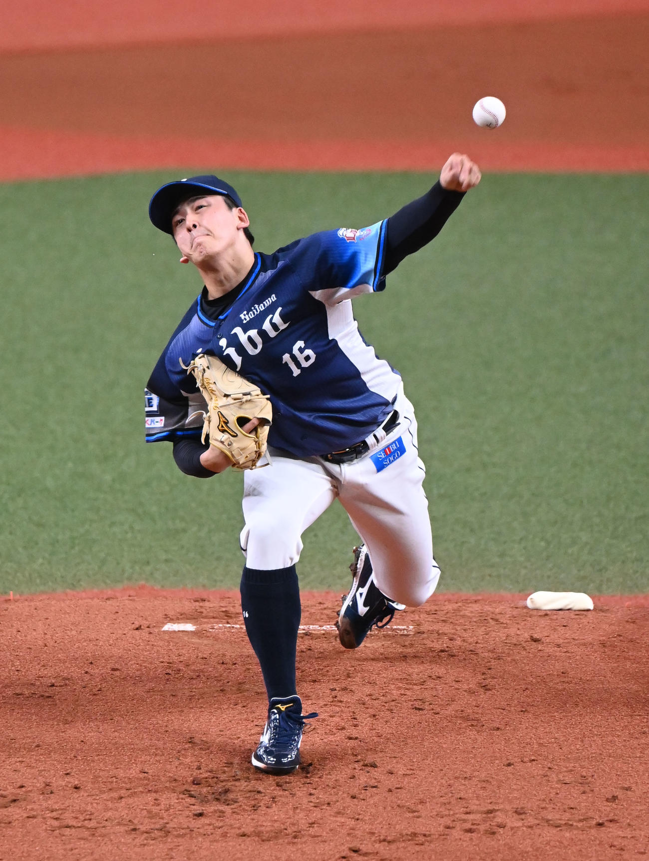 ソフトバンク対西武　先発する西武隅田（撮影・和賀正仁）