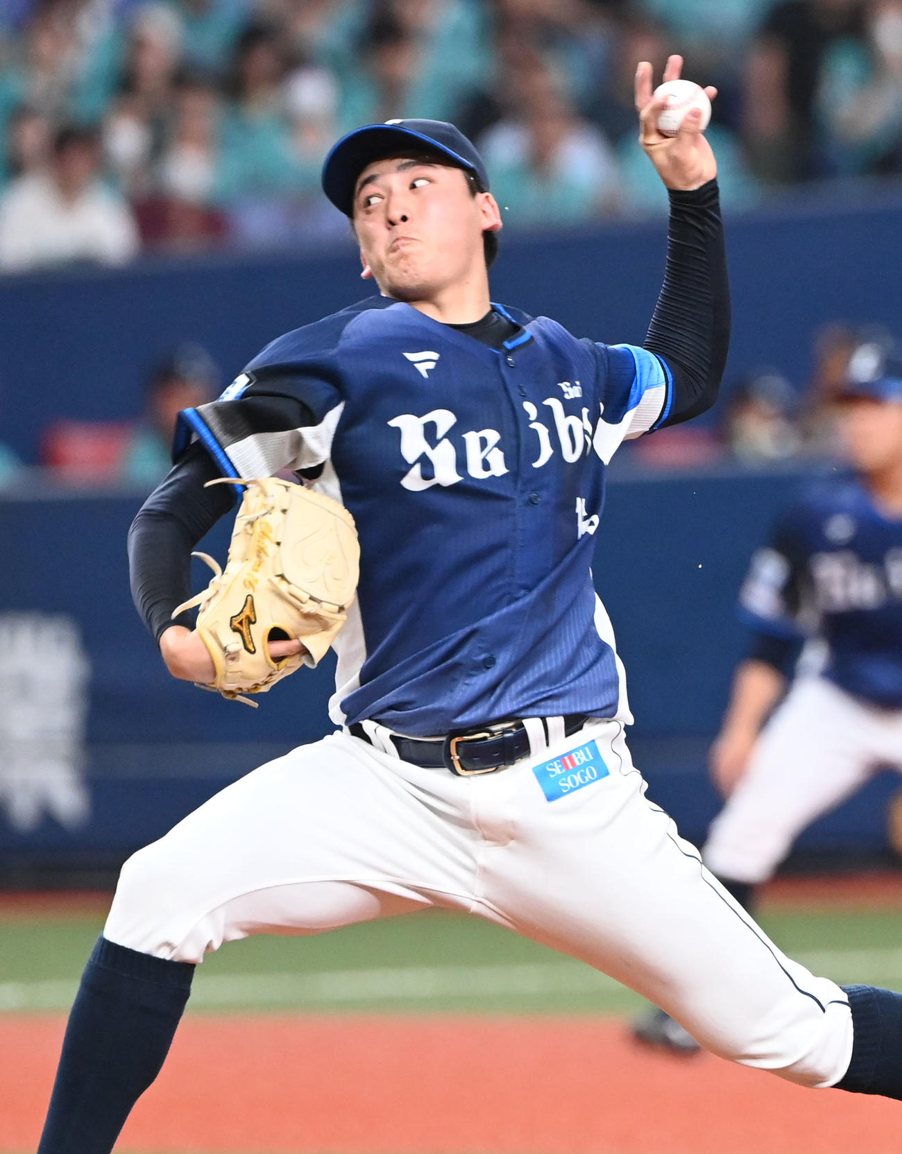 ソフトバンク対西武　先発する西武隅田（撮影・和賀正仁）