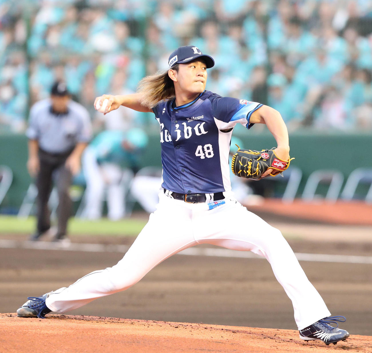 ソフトバンク対西武　西武先発の今井（撮影・梅根麻紀）