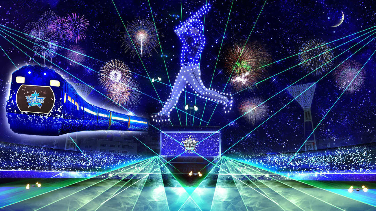 8月8～10日の中日戦の試合後に開催されるショー「STAR☆NIGHT FANTASY」（球団提供）