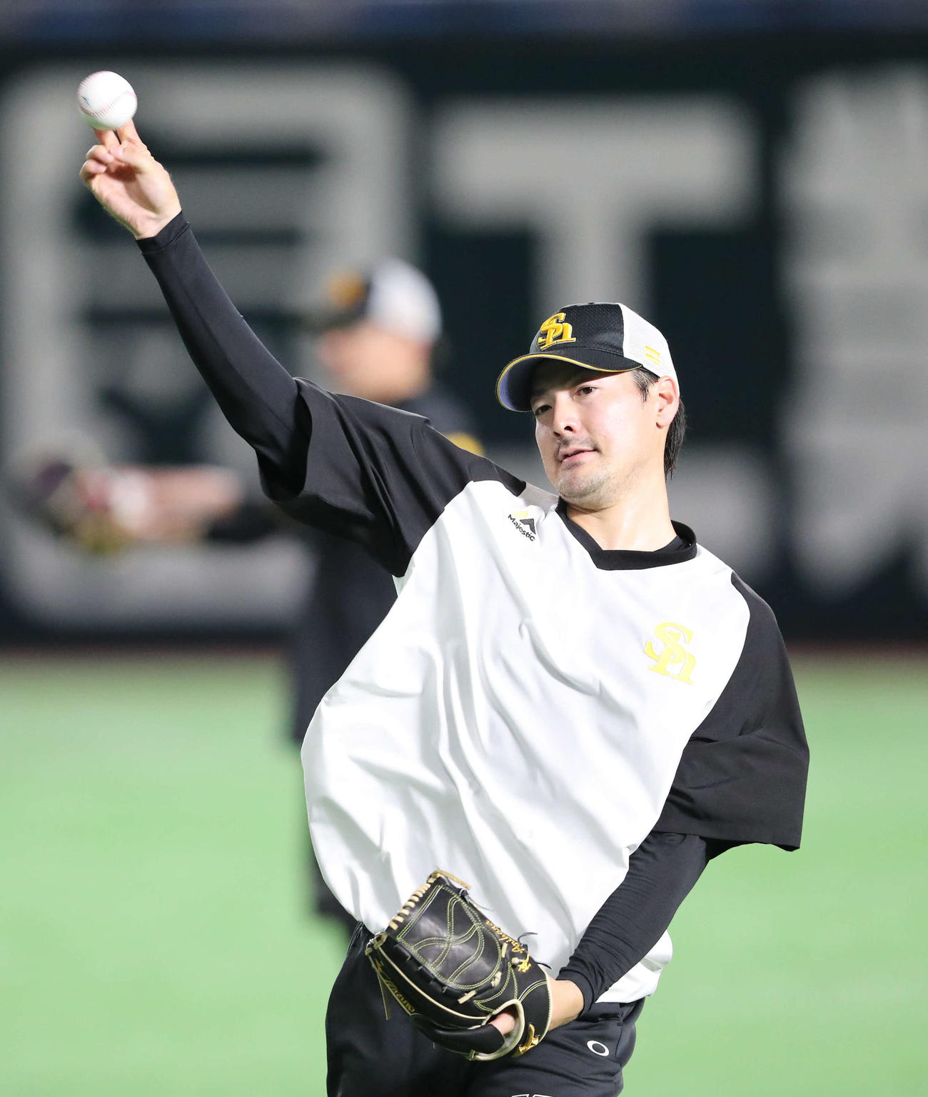 オリックス戦で先陣を切る有原（2023年6月27日撮影）